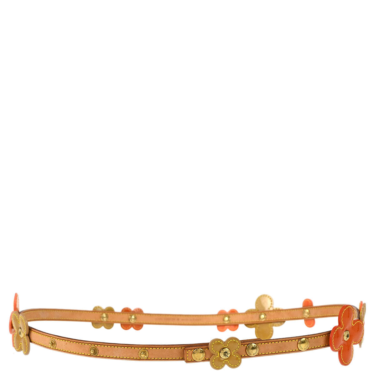 Louis Vuitton Monogram Vernis Lexington Flower Belt M92255