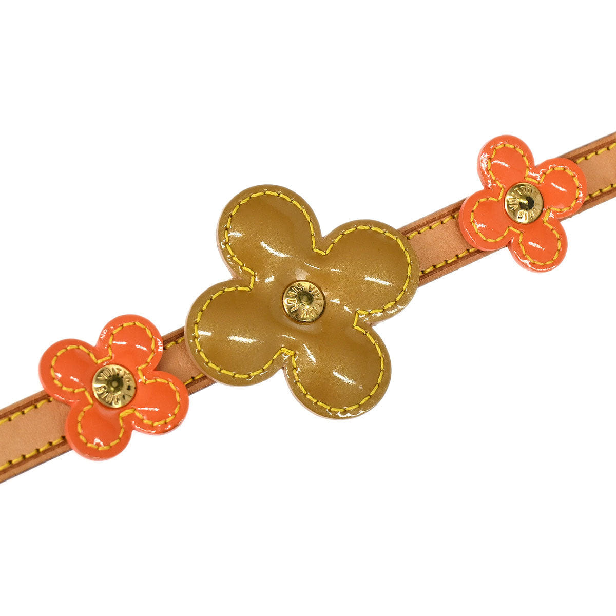 Louis Vuitton Monogram Vernis Lexington Flower Belt M92255