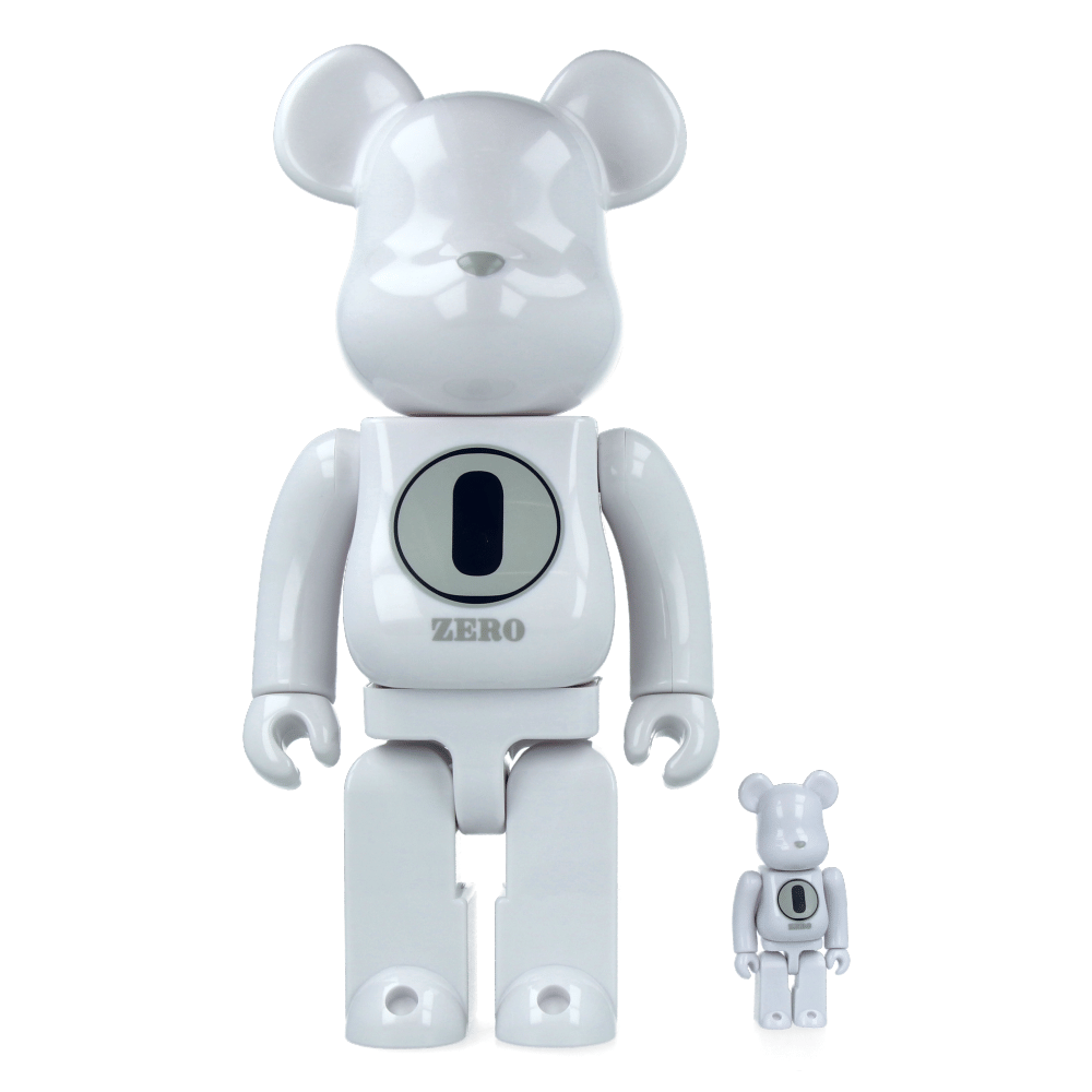 MEDICOM TOY 400% + 100% Bearbrick Robert Indiana X Fragmentdesign - White