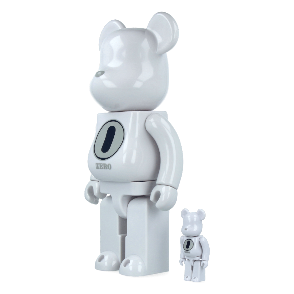 MEDICOM TOY 400% + 100% Bearbrick Robert Indiana X Fragmentdesign - White