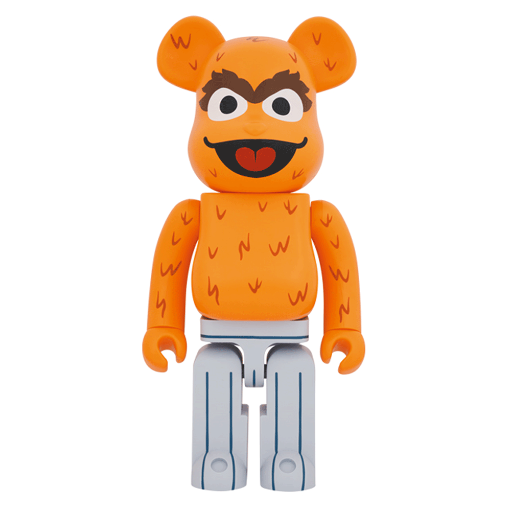 MEDICOM TOY 1000% Bearbrick Oscar the Grouch (The Original Orange Fur Ver.)