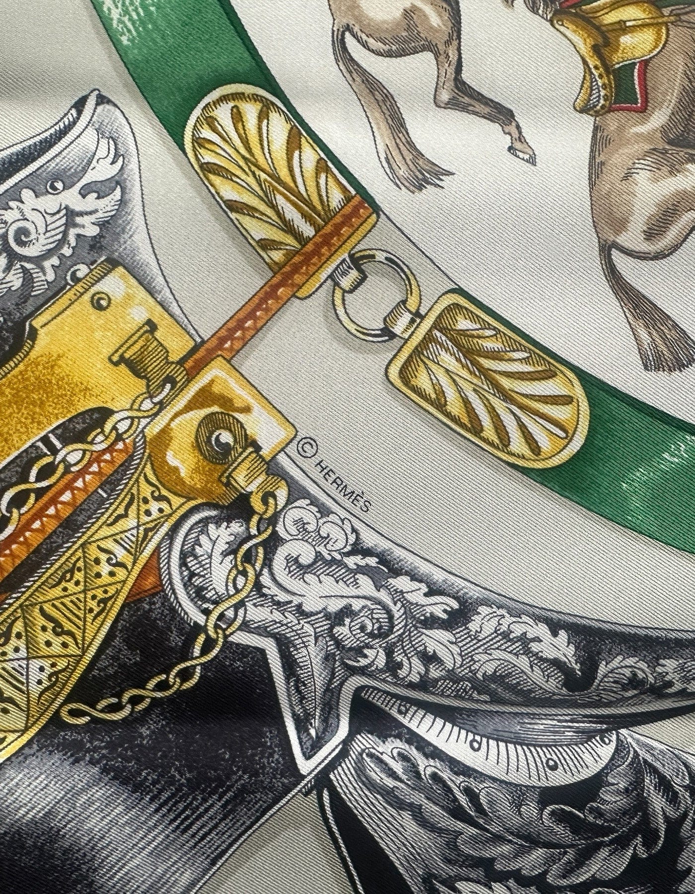 ASC Resale Hermes NWT Cavalcades 90cm Silk Scarf
