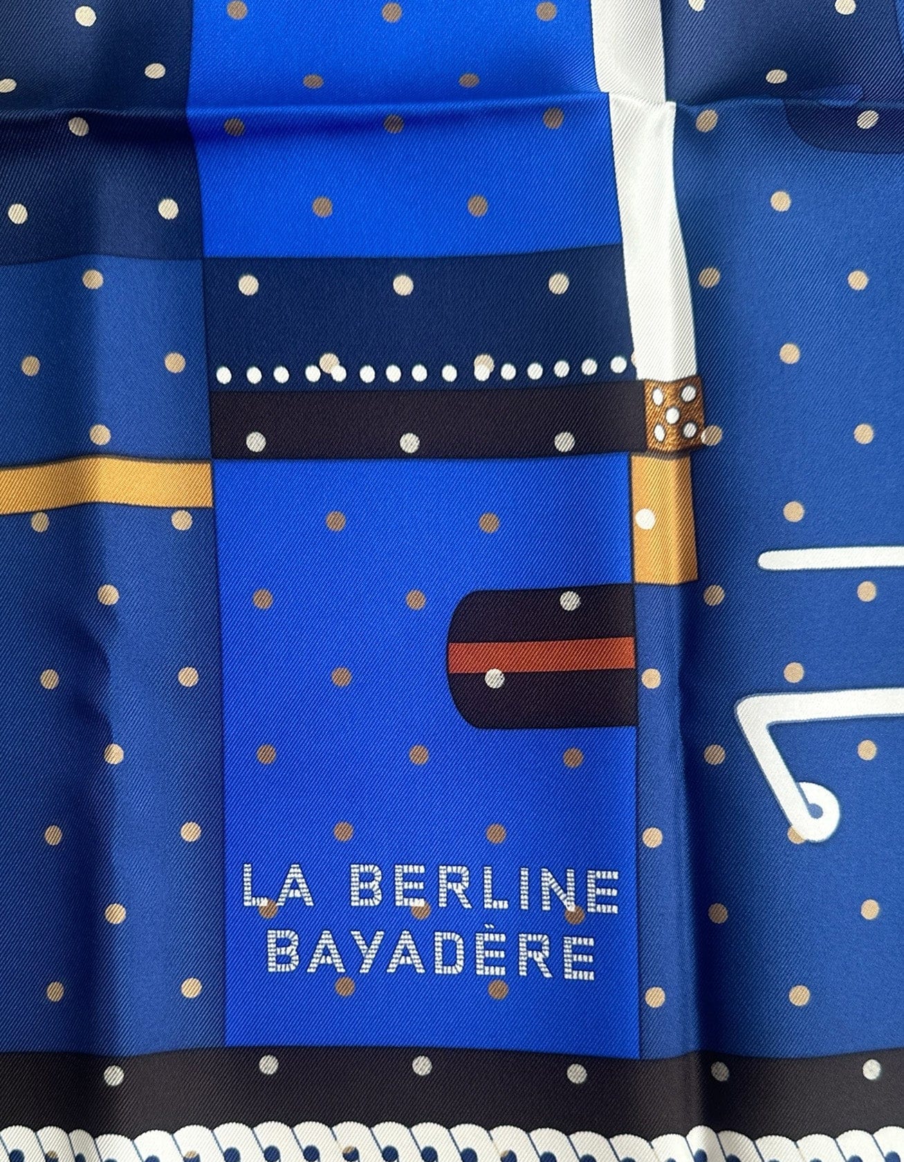 ASC Resale Hermes NWT La Berline Bayadere 90cm Silk Scarf