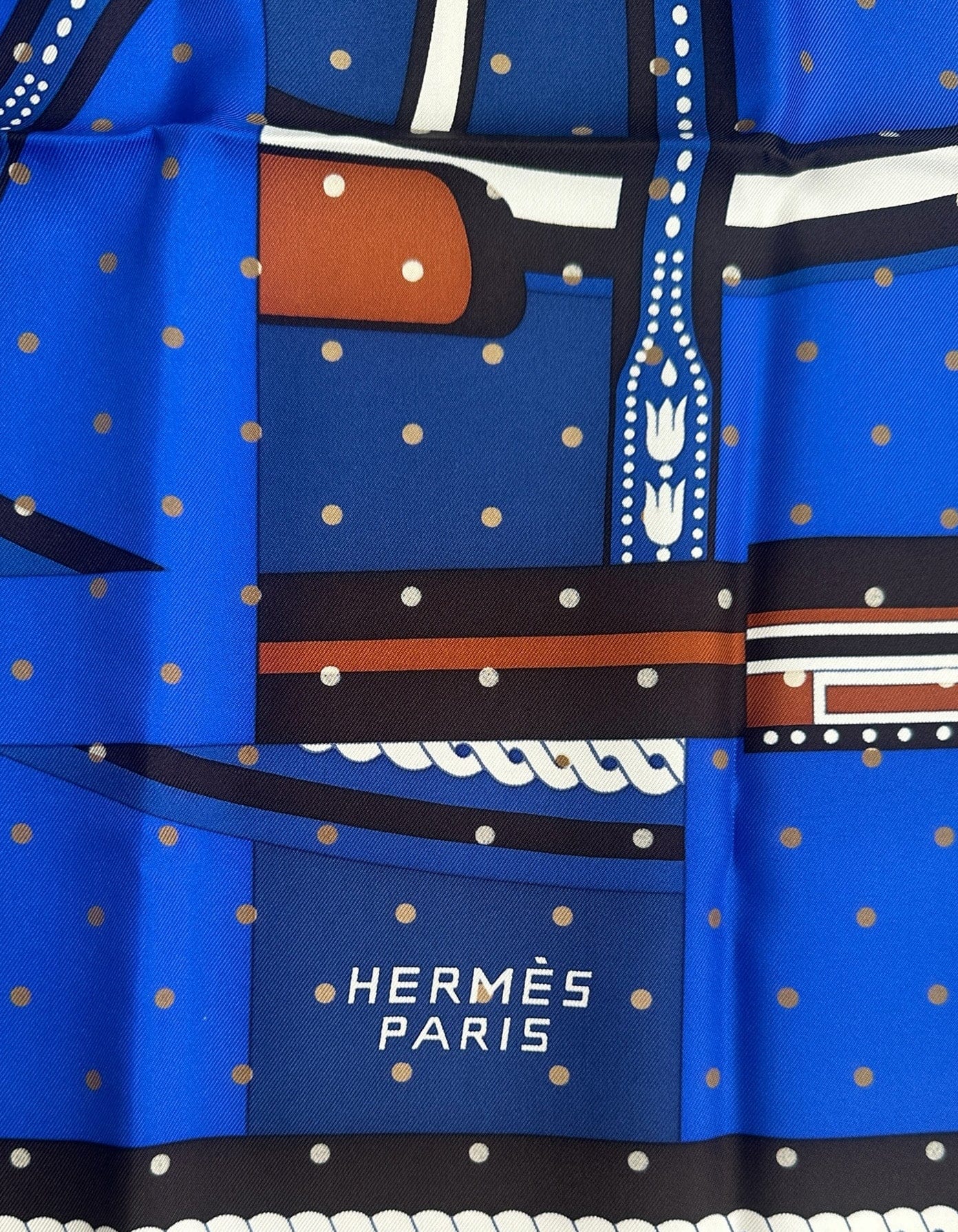 ASC Resale Hermes NWT La Berline Bayadere 90cm Silk Scarf