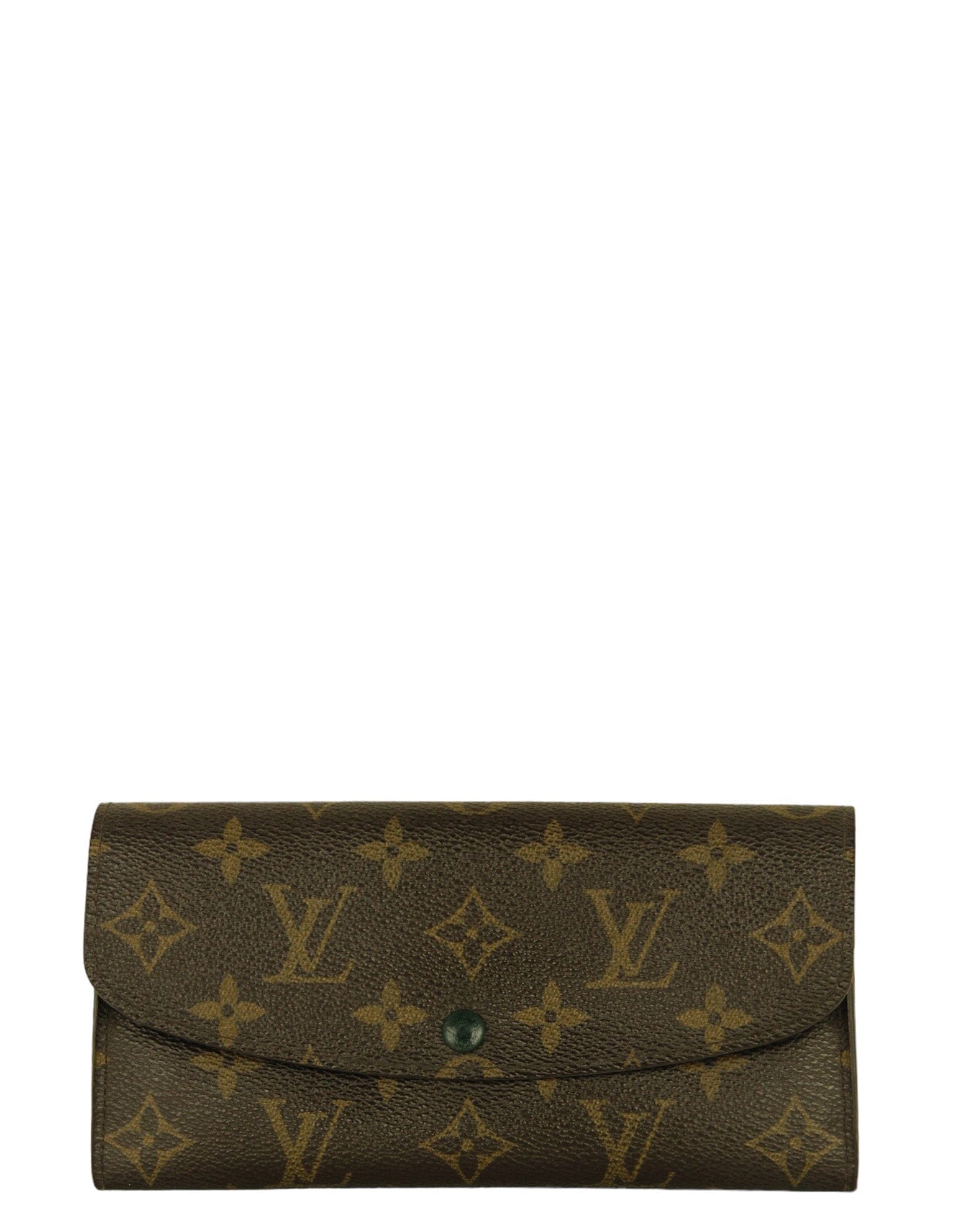 ASC Resale Louis Vuitton Monogram/ Green Emilie Wallet