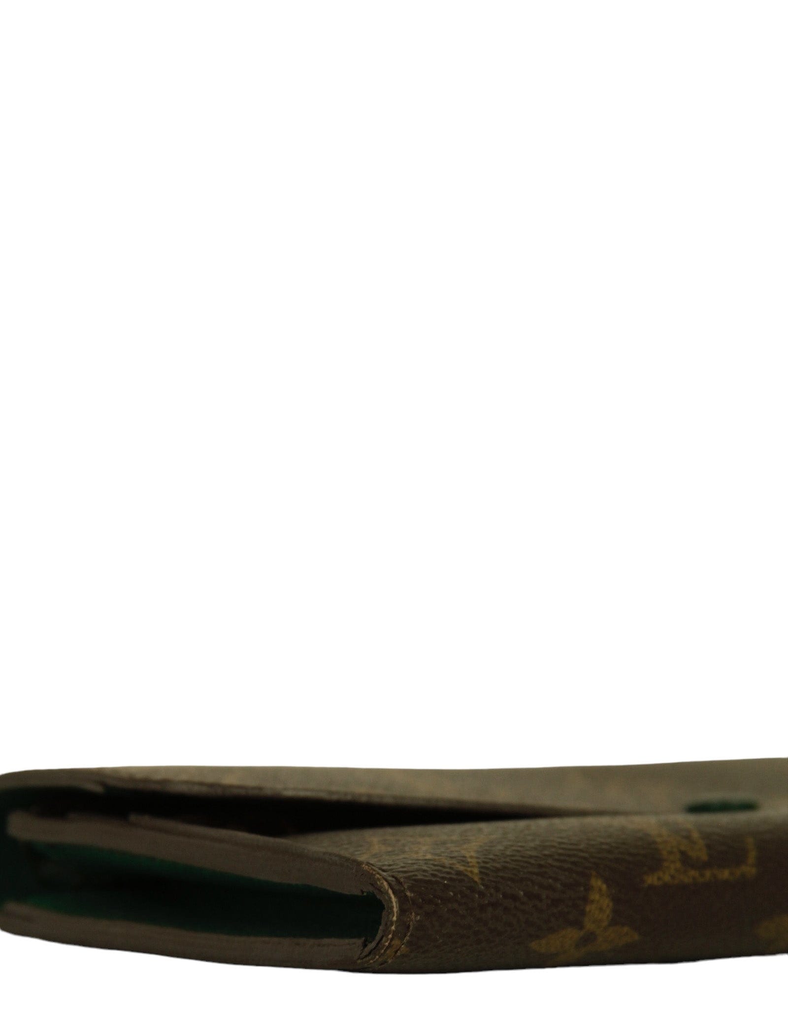 ASC Resale Louis Vuitton Monogram/ Green Emilie Wallet