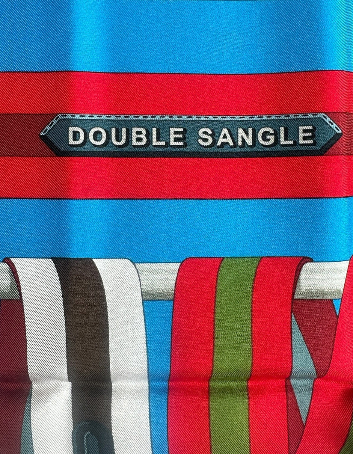 ASC Resale Hermes NEW Double Sangle 90cm Silk Scarf