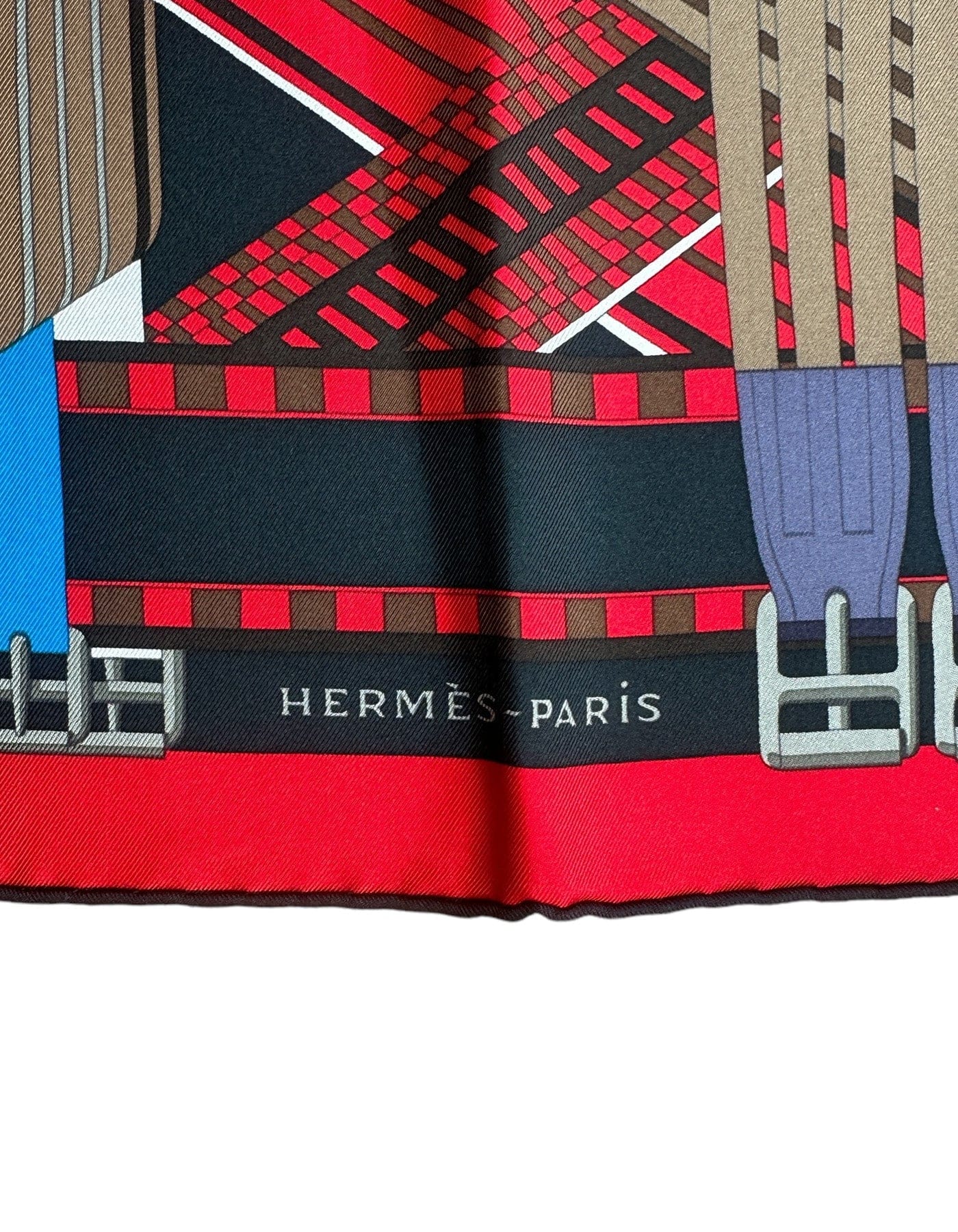 ASC Resale Hermes NEW Double Sangle 90cm Silk Scarf