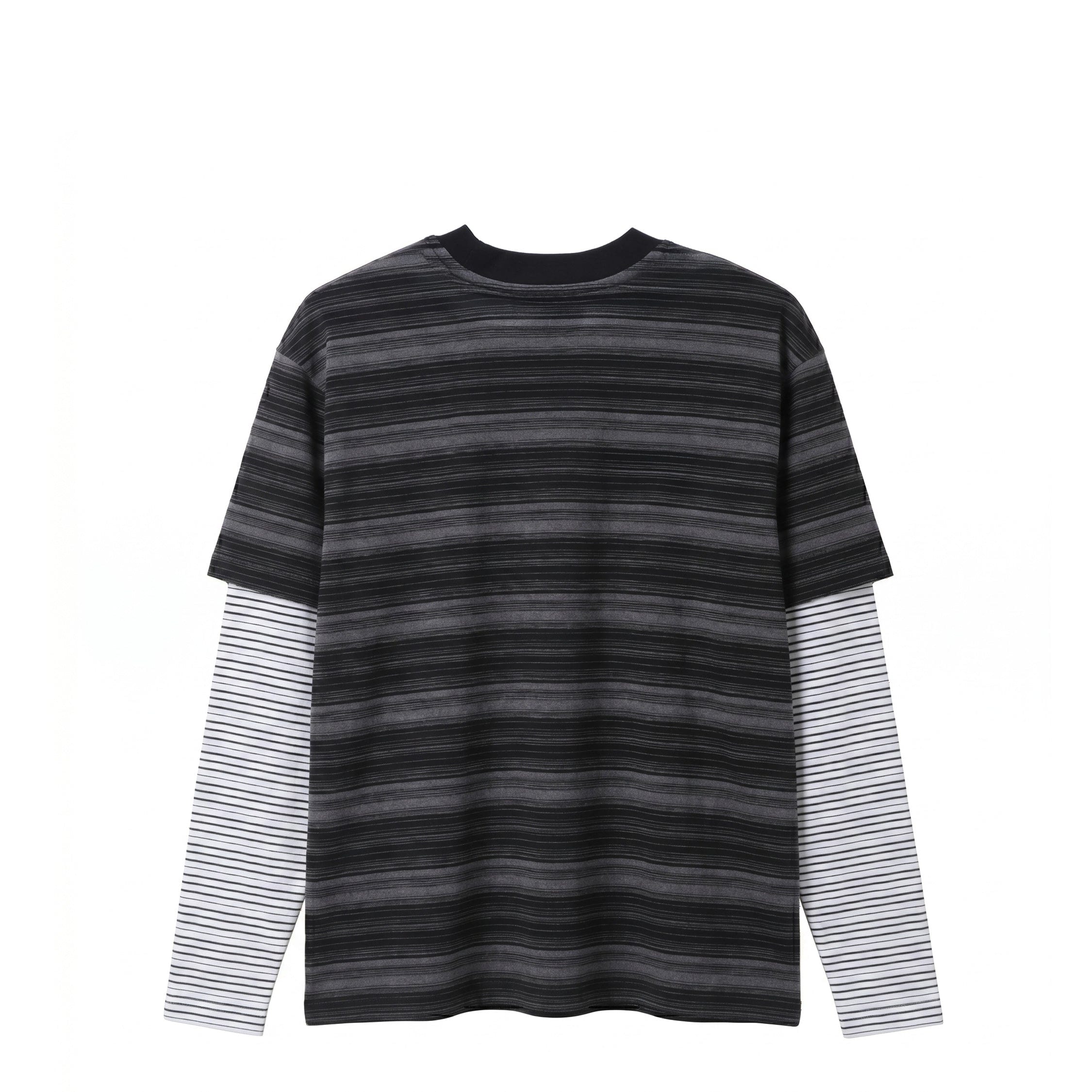 Metalwood Double Layer Striped T-Shirt