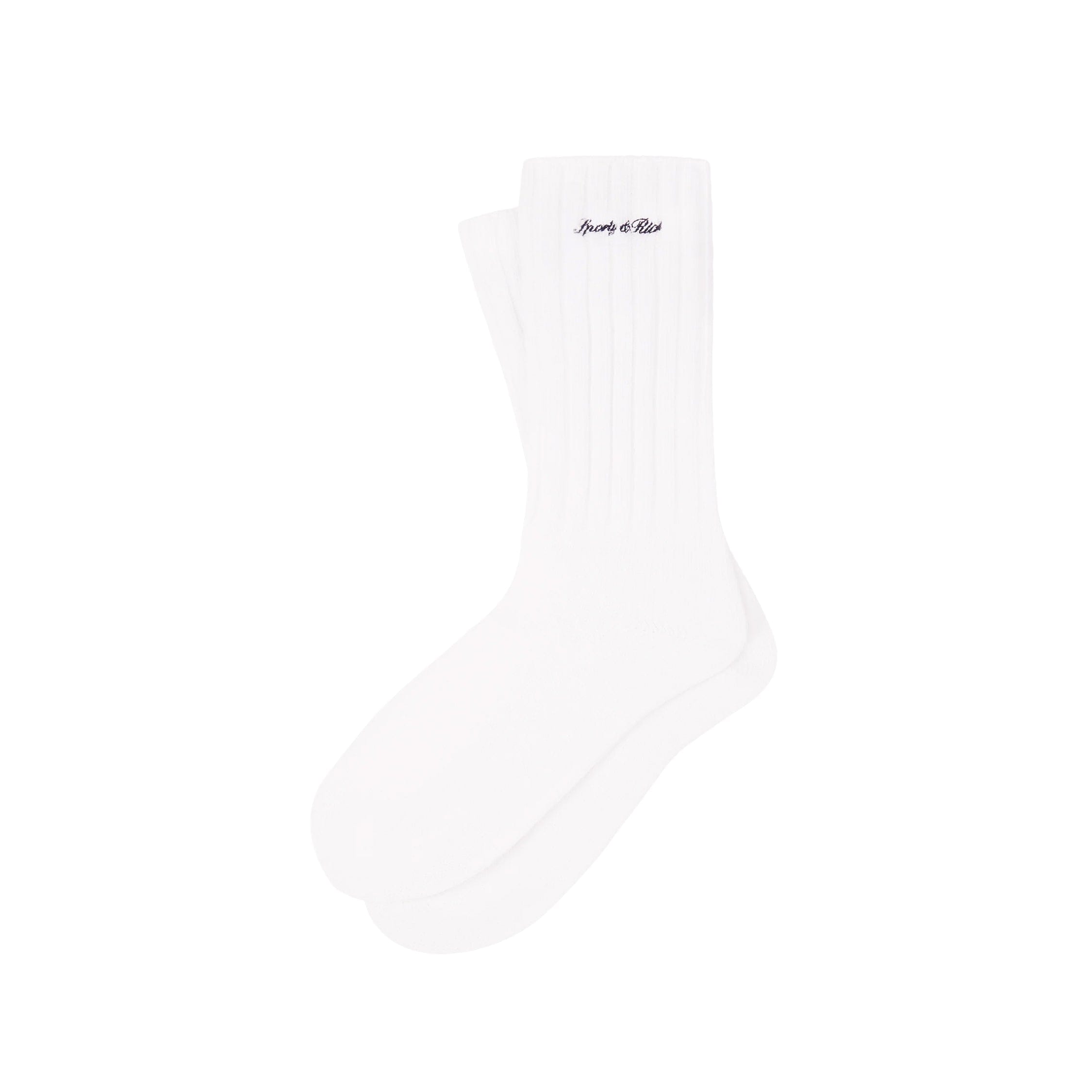 Sporty & Rich Signature Logo Rib Socks