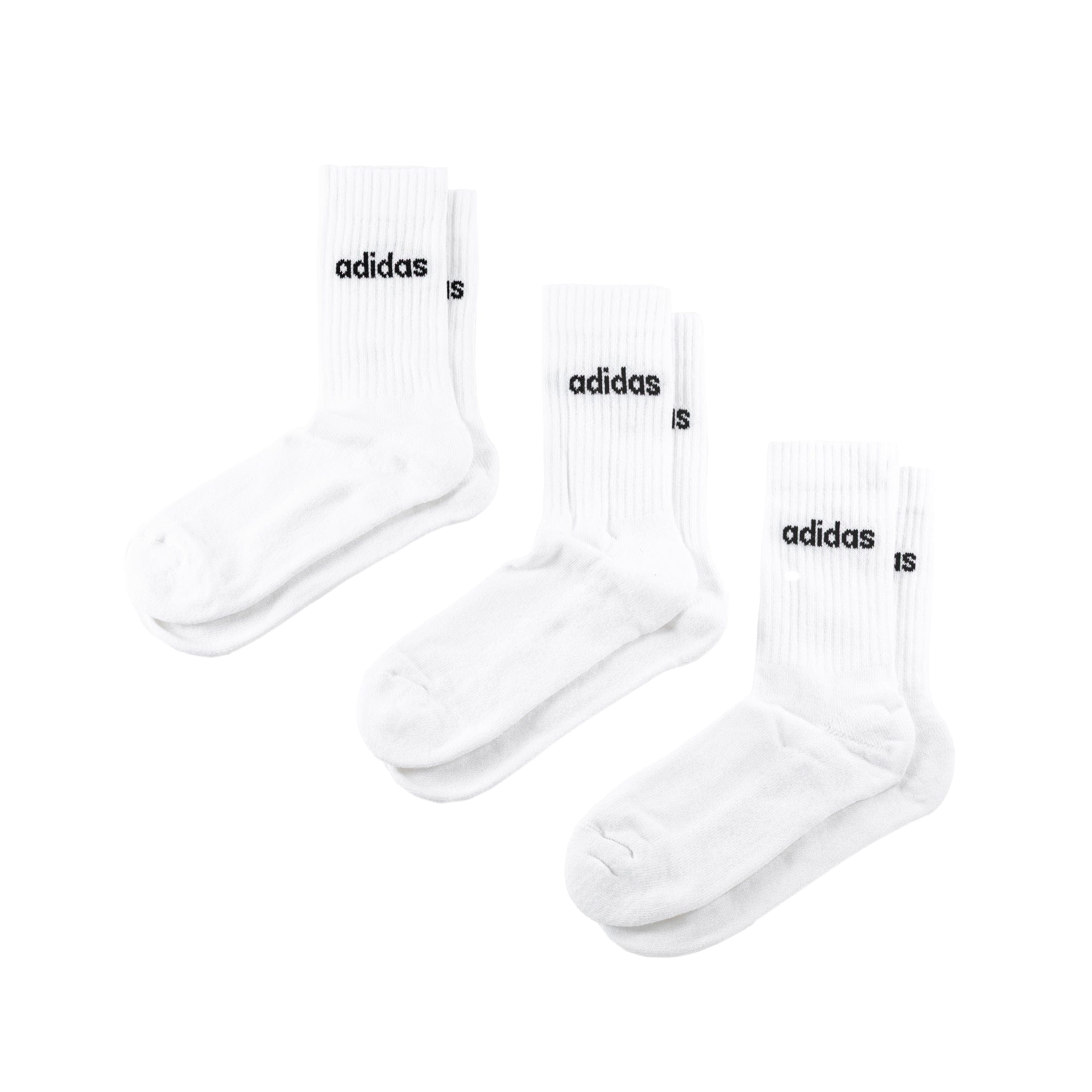 Adidas Linear Crew Cushioned Socks 3 Pairs