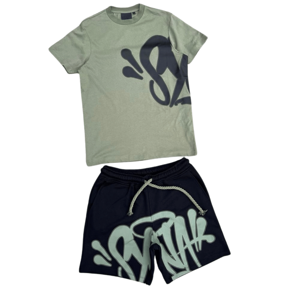 Syna World T-Shirt and Short Set Khaki Black (Australia Exclusive)