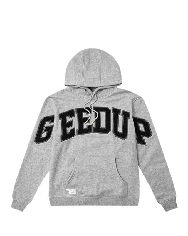 Geedup Team Logo Hoodie Grey Marle Black