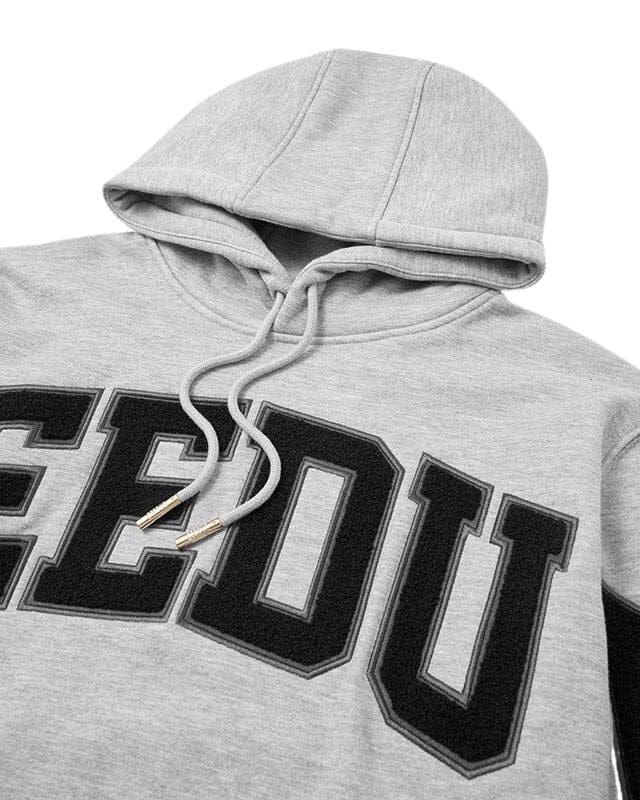Geedup Team Logo Hoodie Grey Marle Black