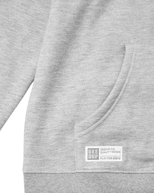 Geedup Team Logo Hoodie Grey Marle Black