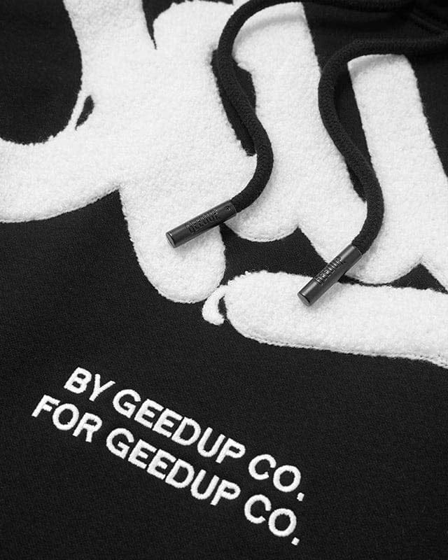 Geedup Handstyle Hoodie Black White