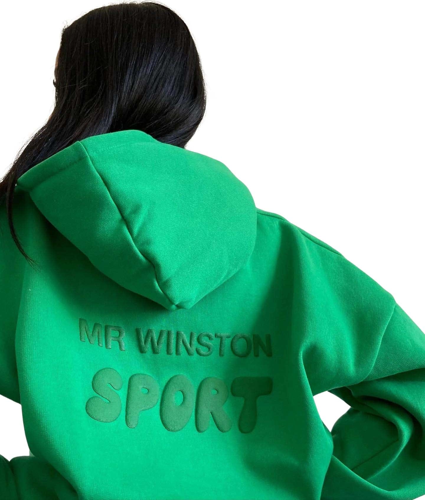 Mr Winston Irish Green Puff Hoodie