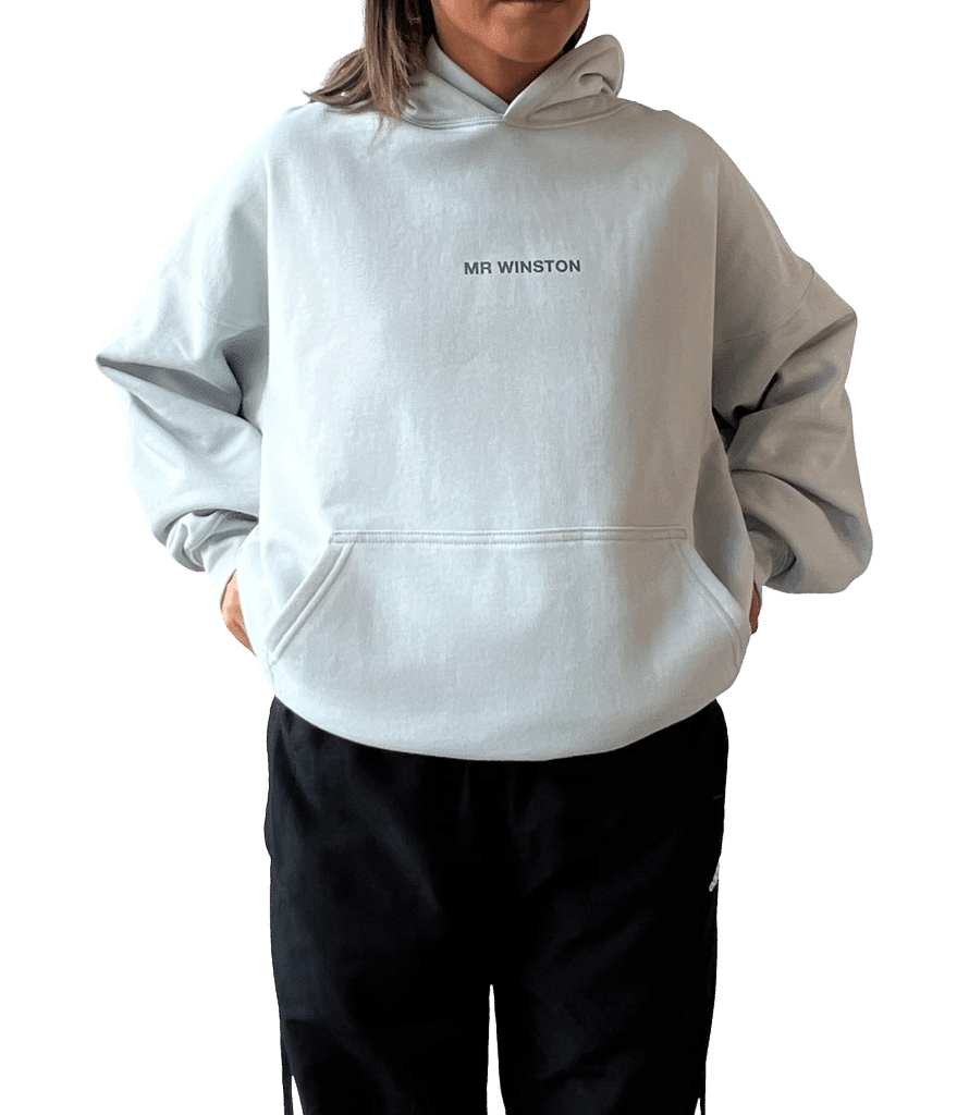 Mr Winston Soft Grey Puff Hoodie