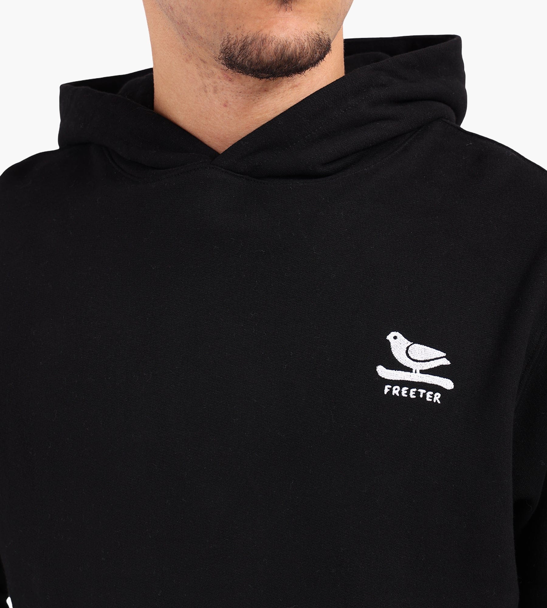 Freeter Clip Hoodie Black