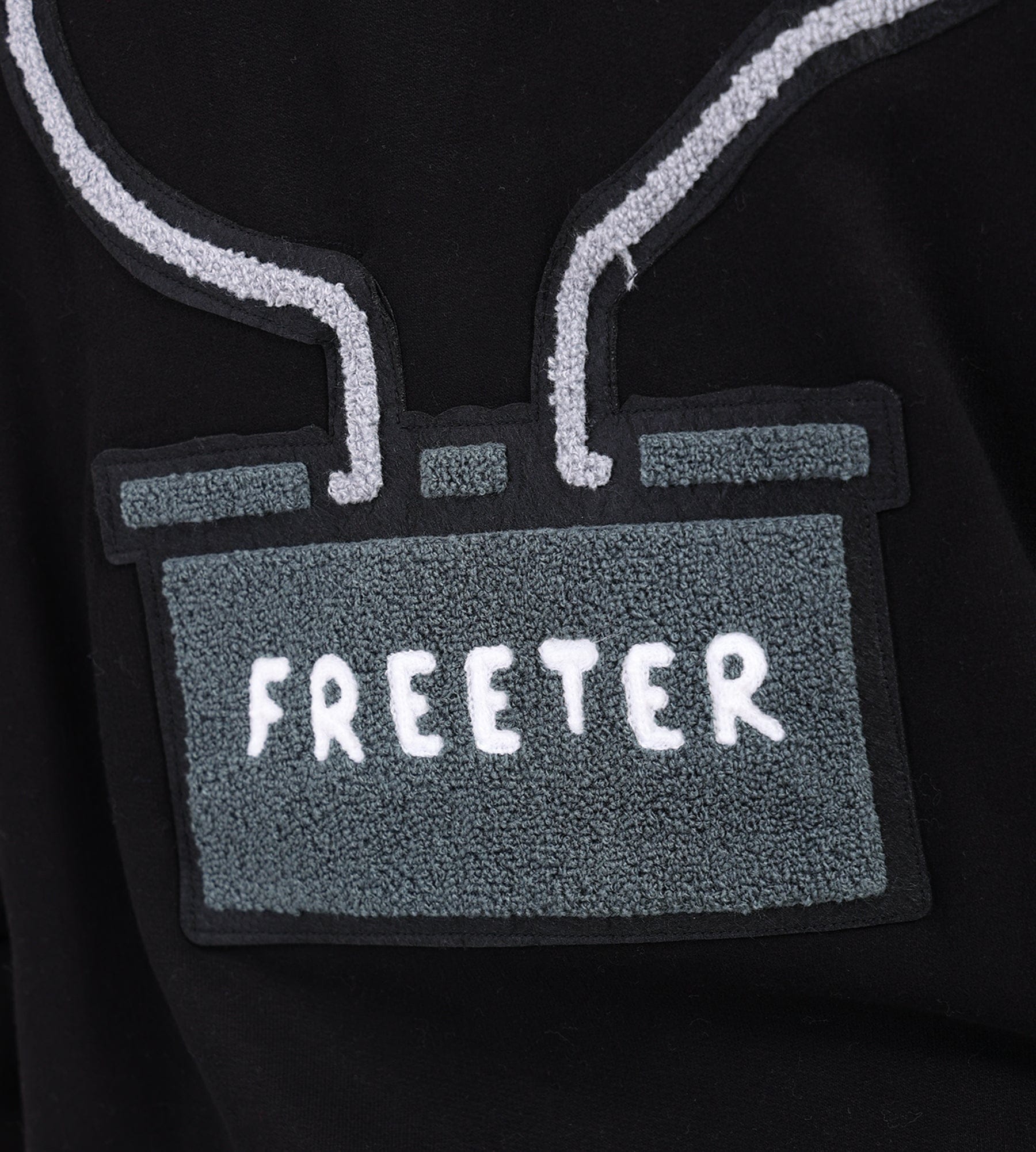 Freeter Clip Hoodie Black