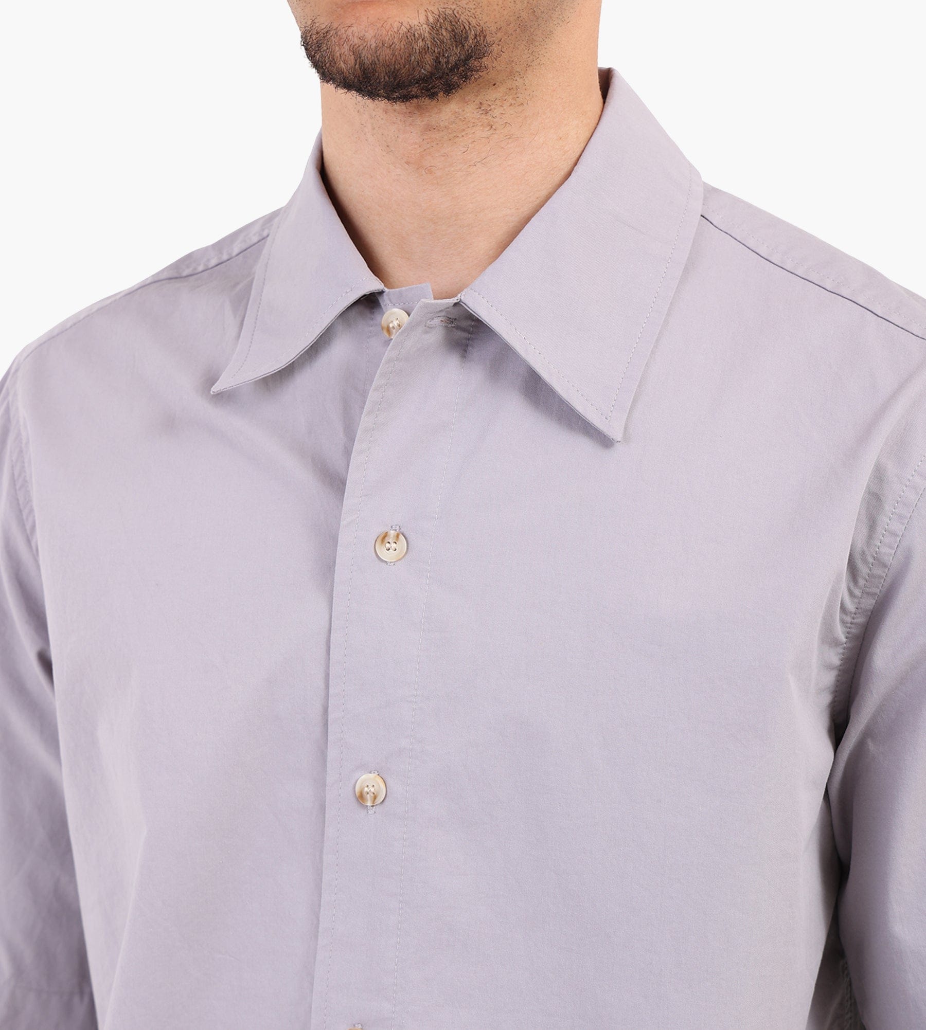 Libertine-Libertine Carbon 3690 Short Sleeve Shirt Warm Grey
