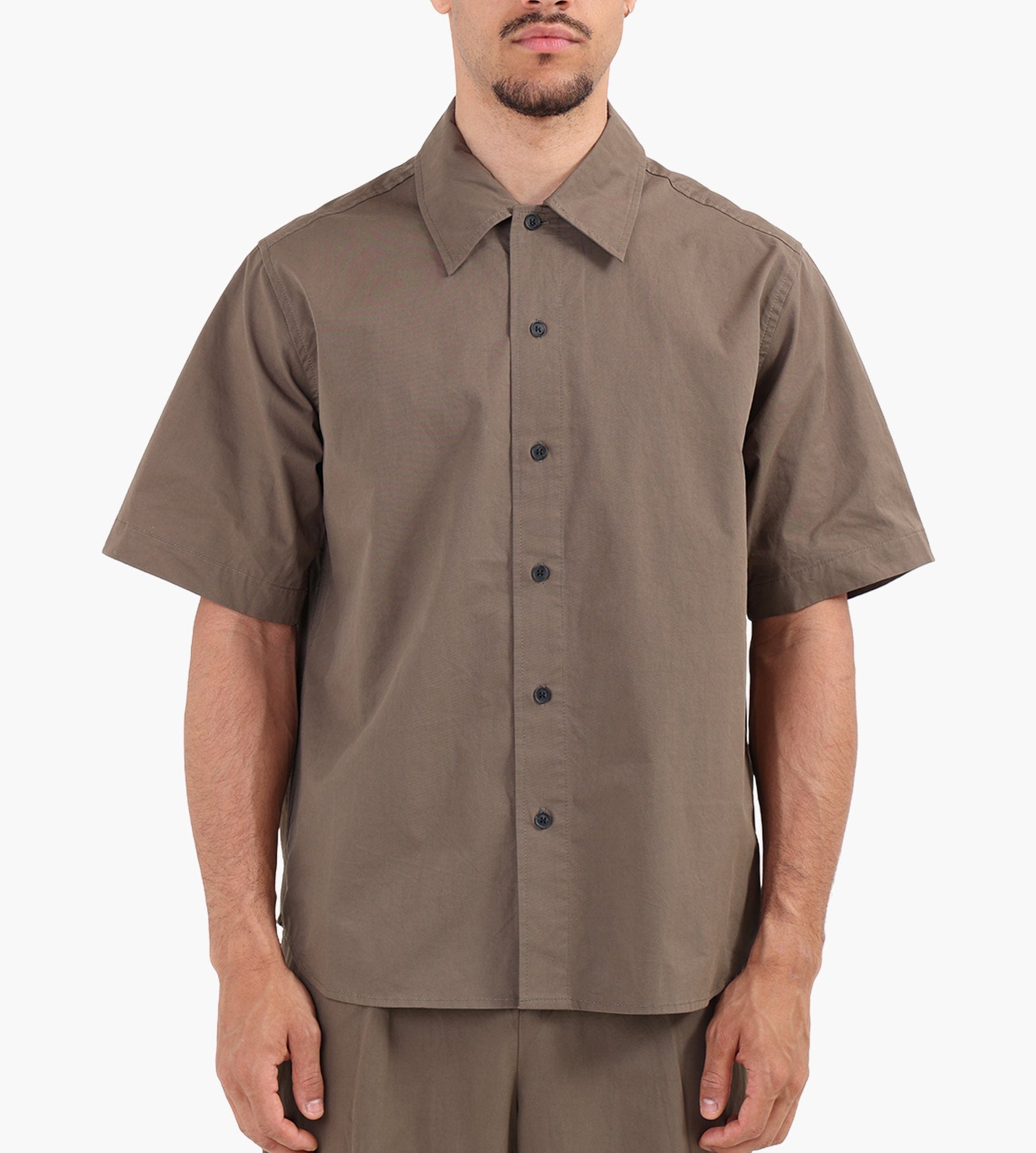 Libertine-Libertine Carbon 3690 Short Sleeve Shirt Stone