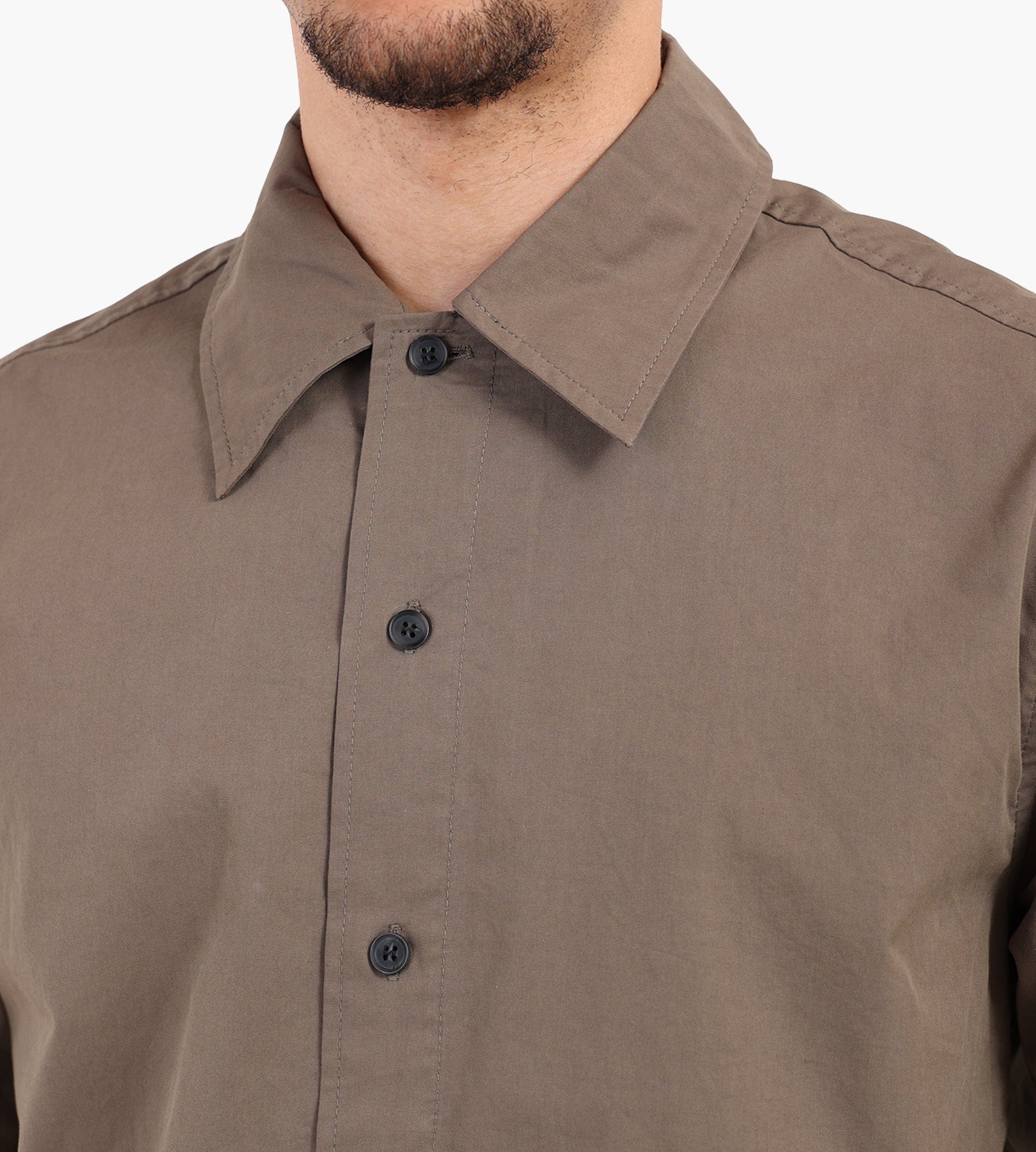 Libertine-Libertine Carbon 3690 Short Sleeve Shirt Stone