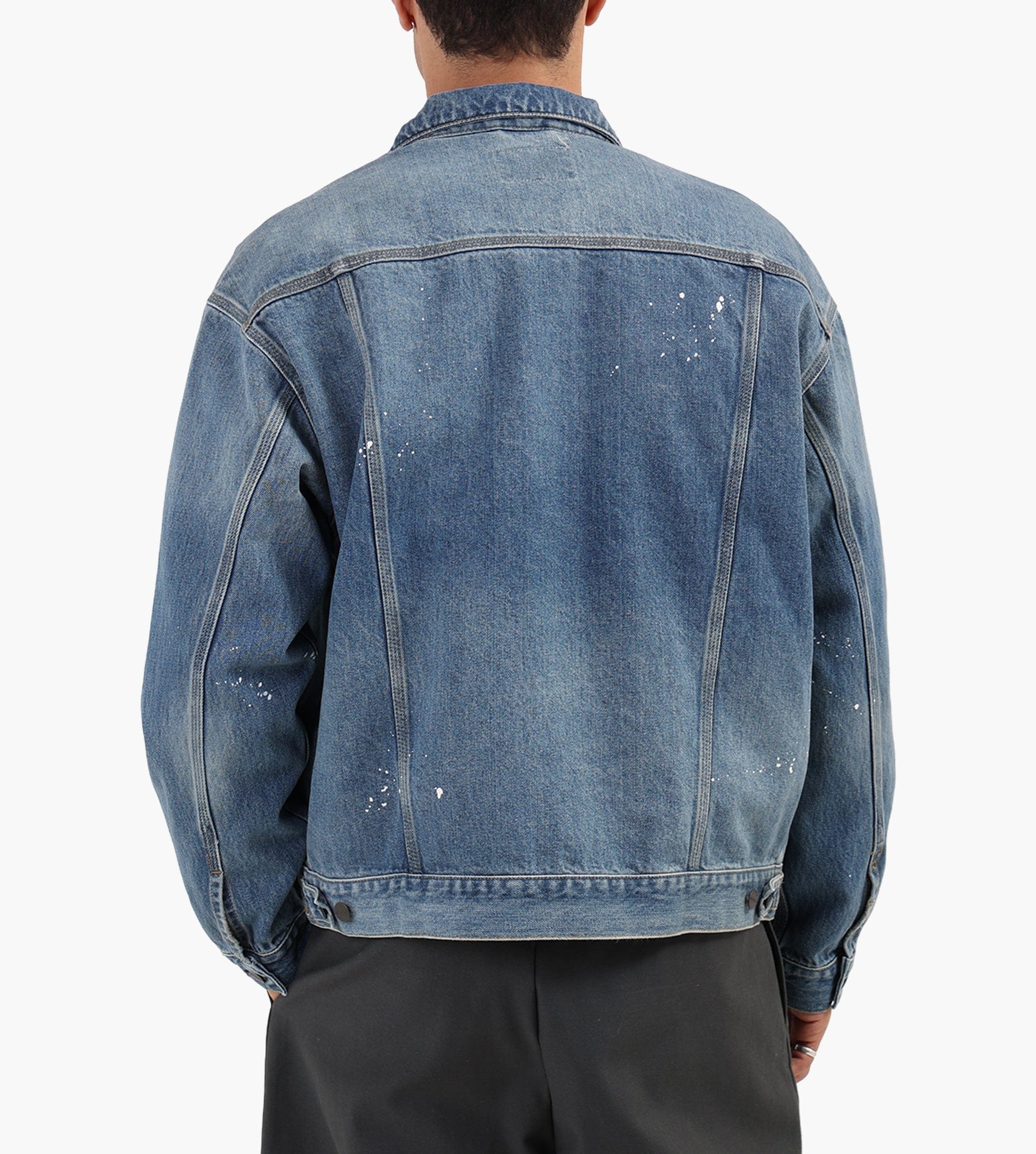 Carhartt WIP Helston Jacket Blue Destroy Wash
