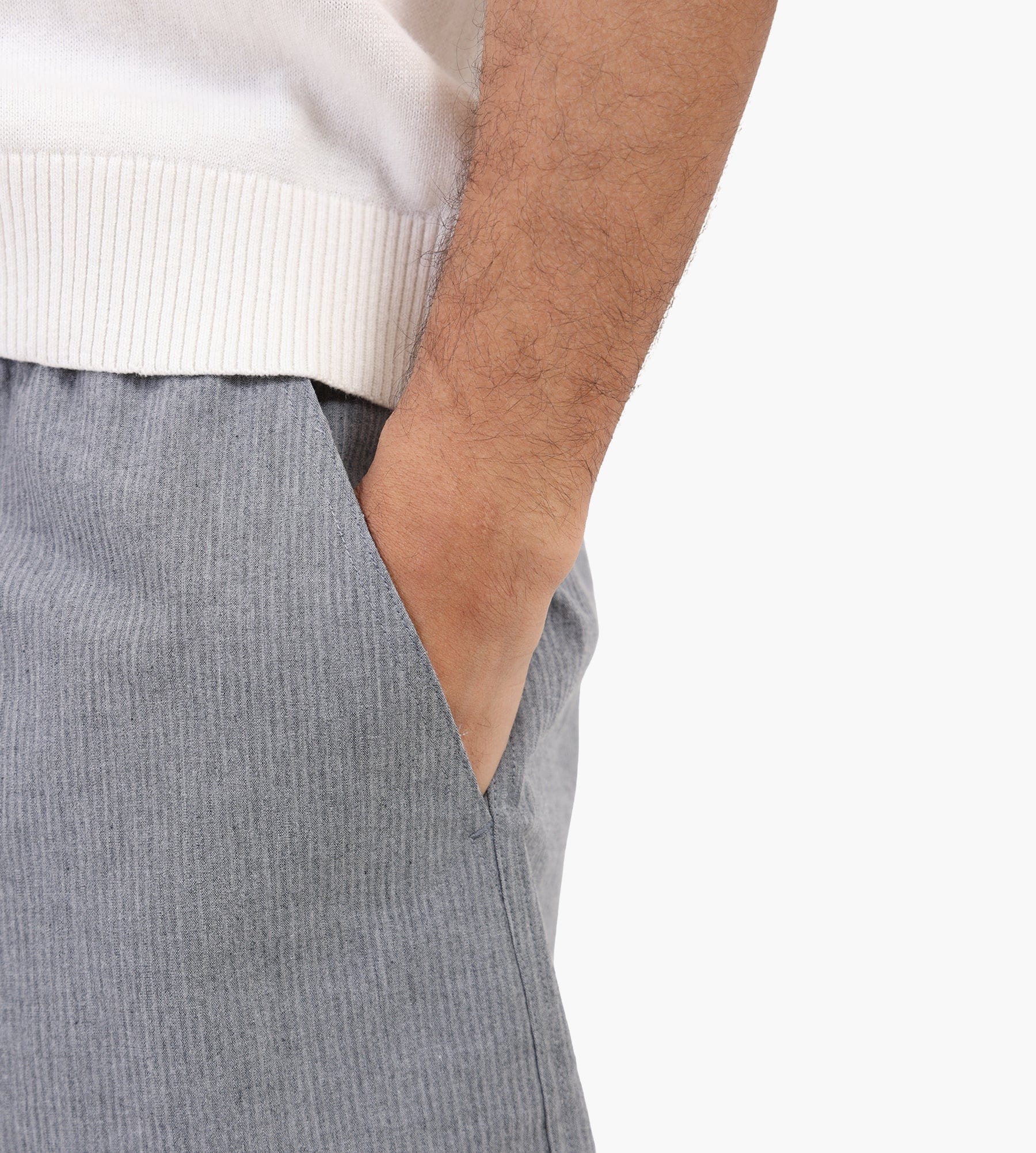 OLAF Seersucker Shorts Heather Grey