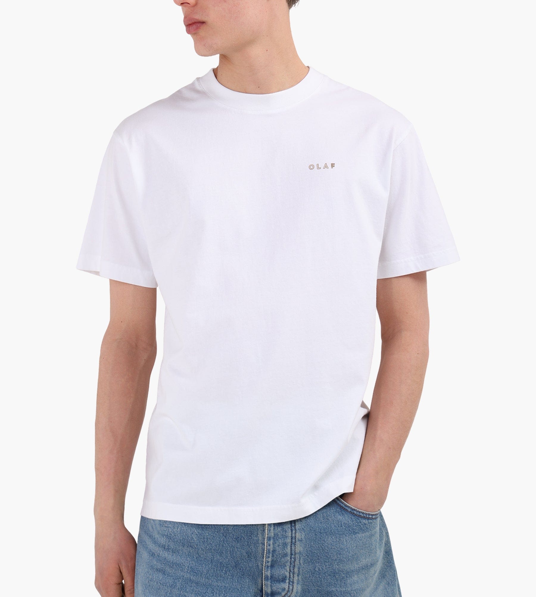 OLAF Felted Watercrest Tee Optical White