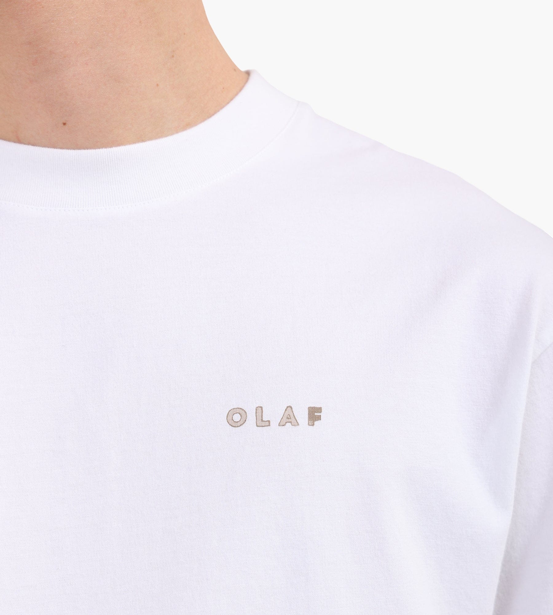 OLAF Felted Watercrest Tee Optical White