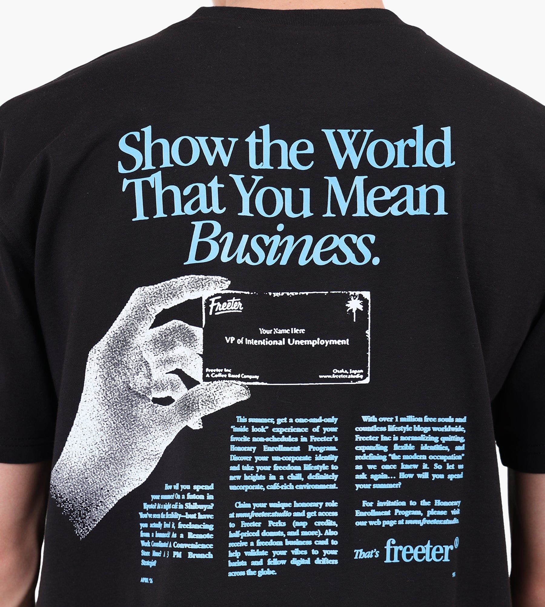 Freeter Business T-Shirt Black