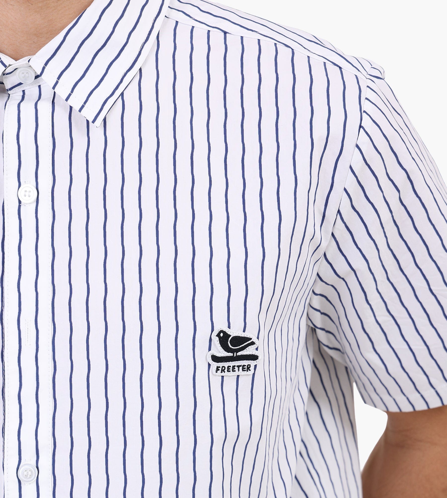 Freeter Format Short Sleeve Shirt Striped