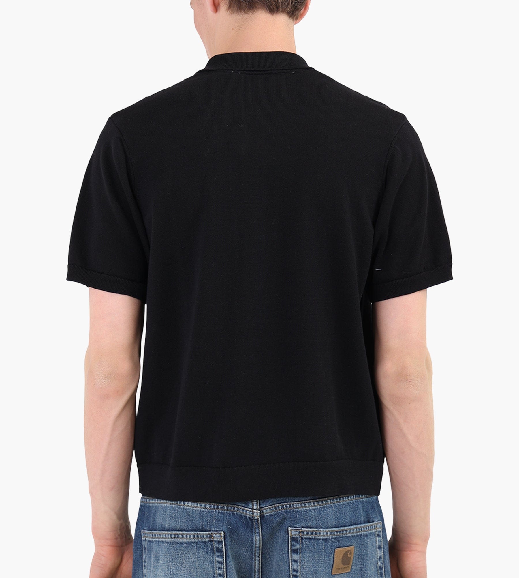 Carhartt WIP Short Sleeve Mello Knit Shirt Mello Stripe Black