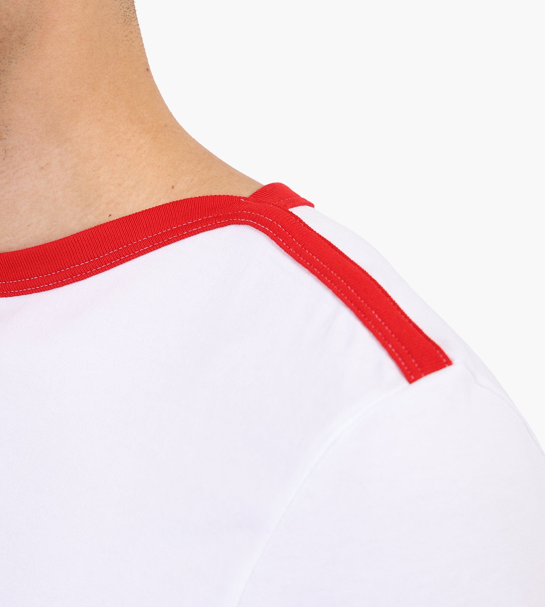 Lacoste 1HT1 Men's T-shirt White Red