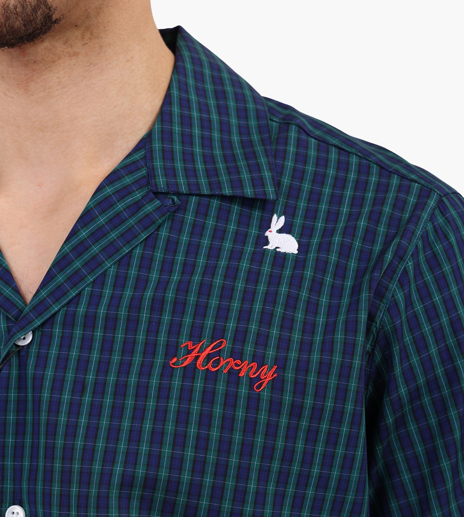 Carne Bollente Check Me Out Shirt Green Check