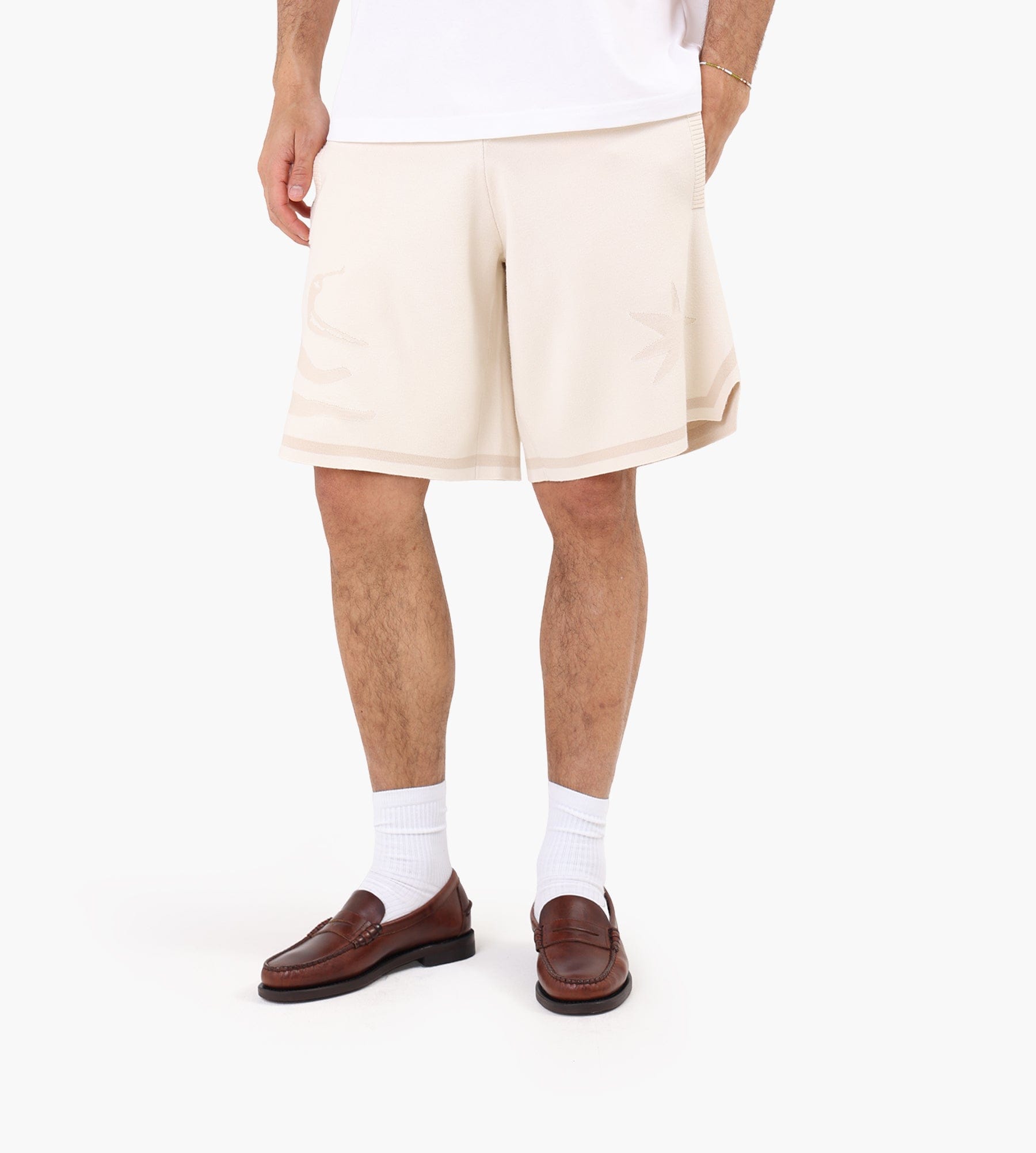 Filling Pieces Knit Shorts Breaking Bread Antique White