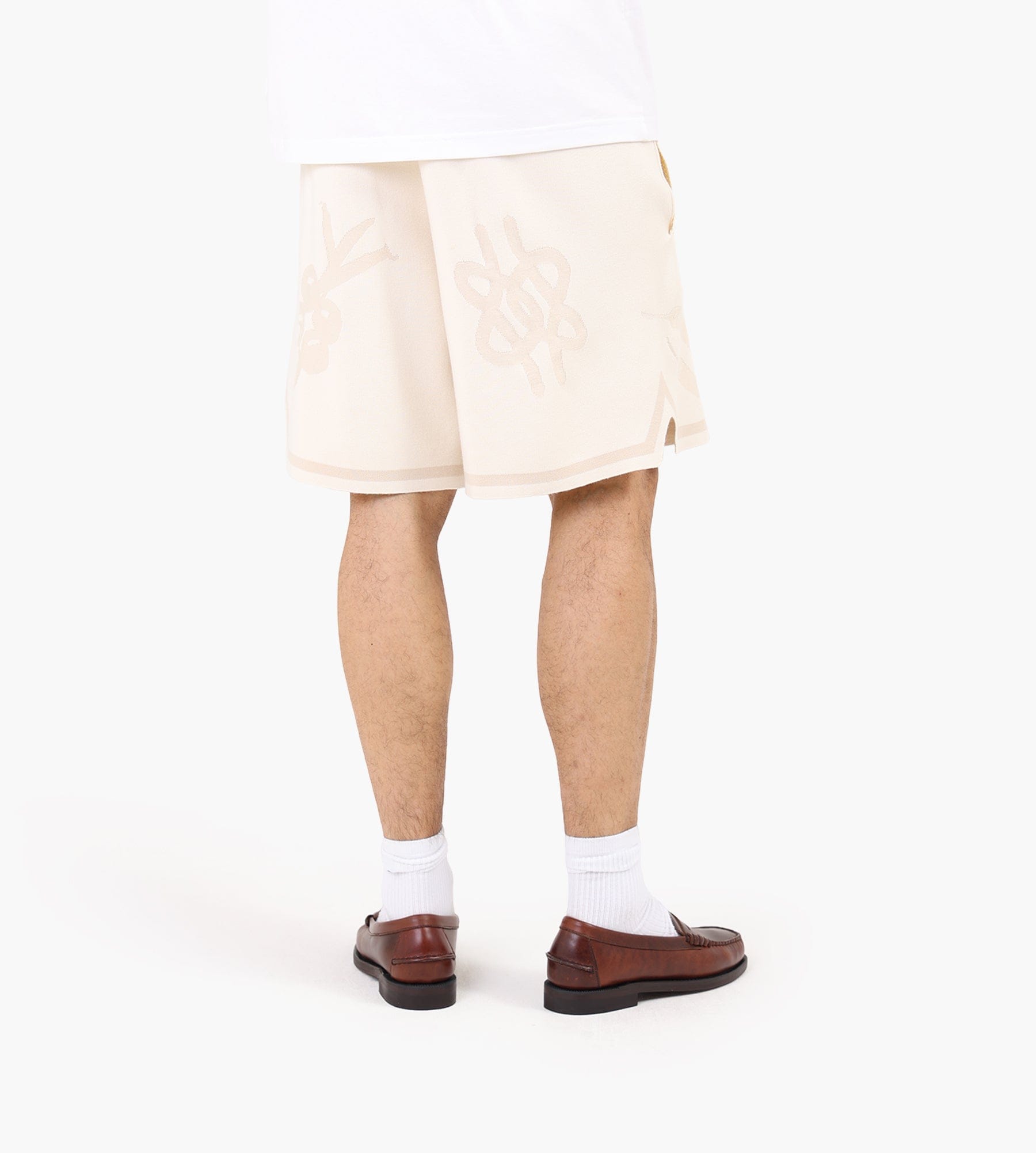 Filling Pieces Knit Shorts Breaking Bread Antique White