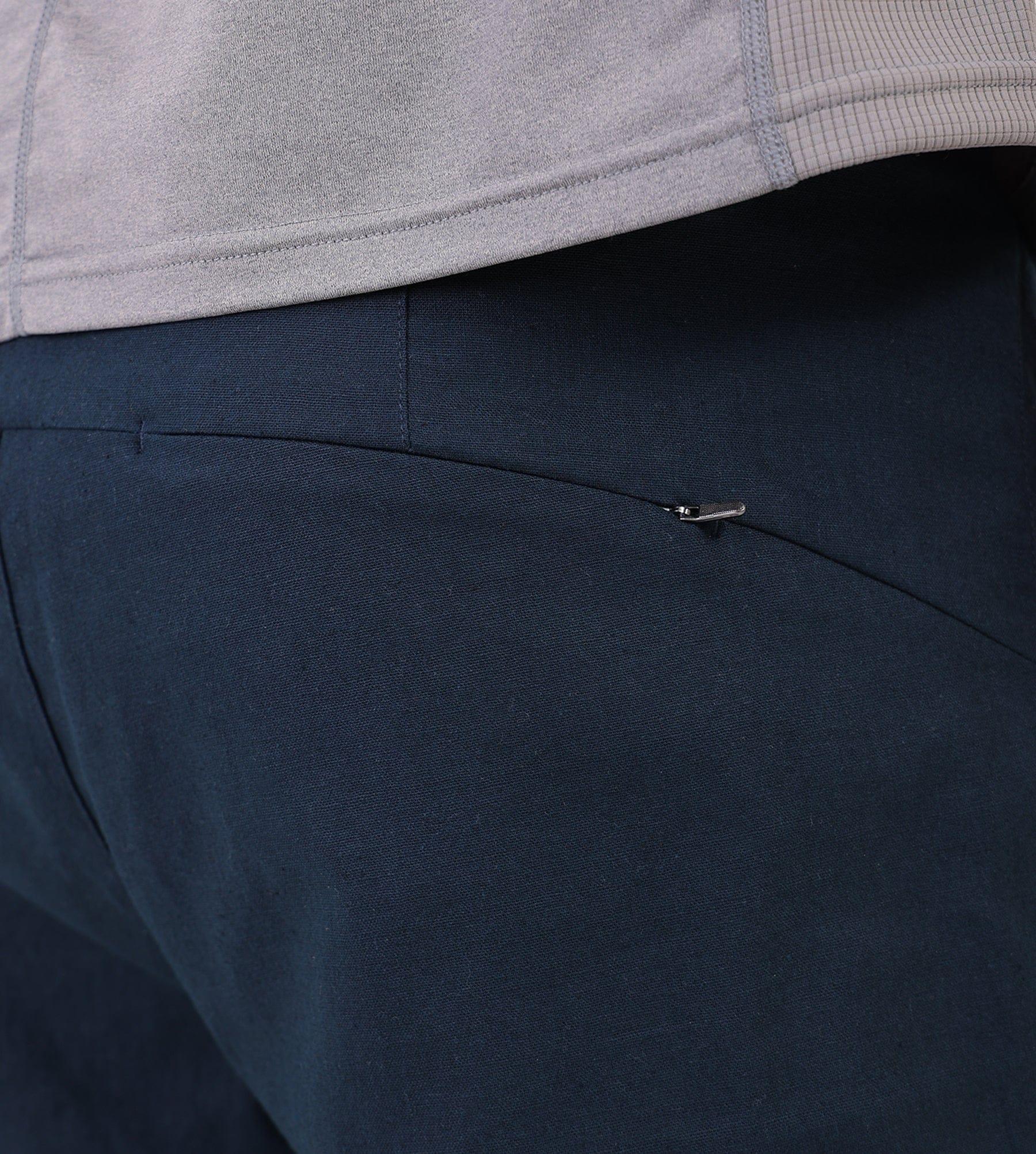 Hiking Patrol Path Linen Cotton Mixed Trouser Dark Navy