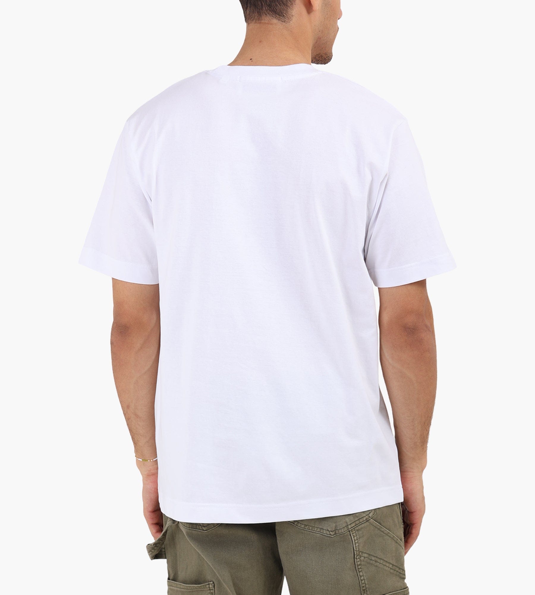 Café-Mountain College Logo Tee Natural And Purple