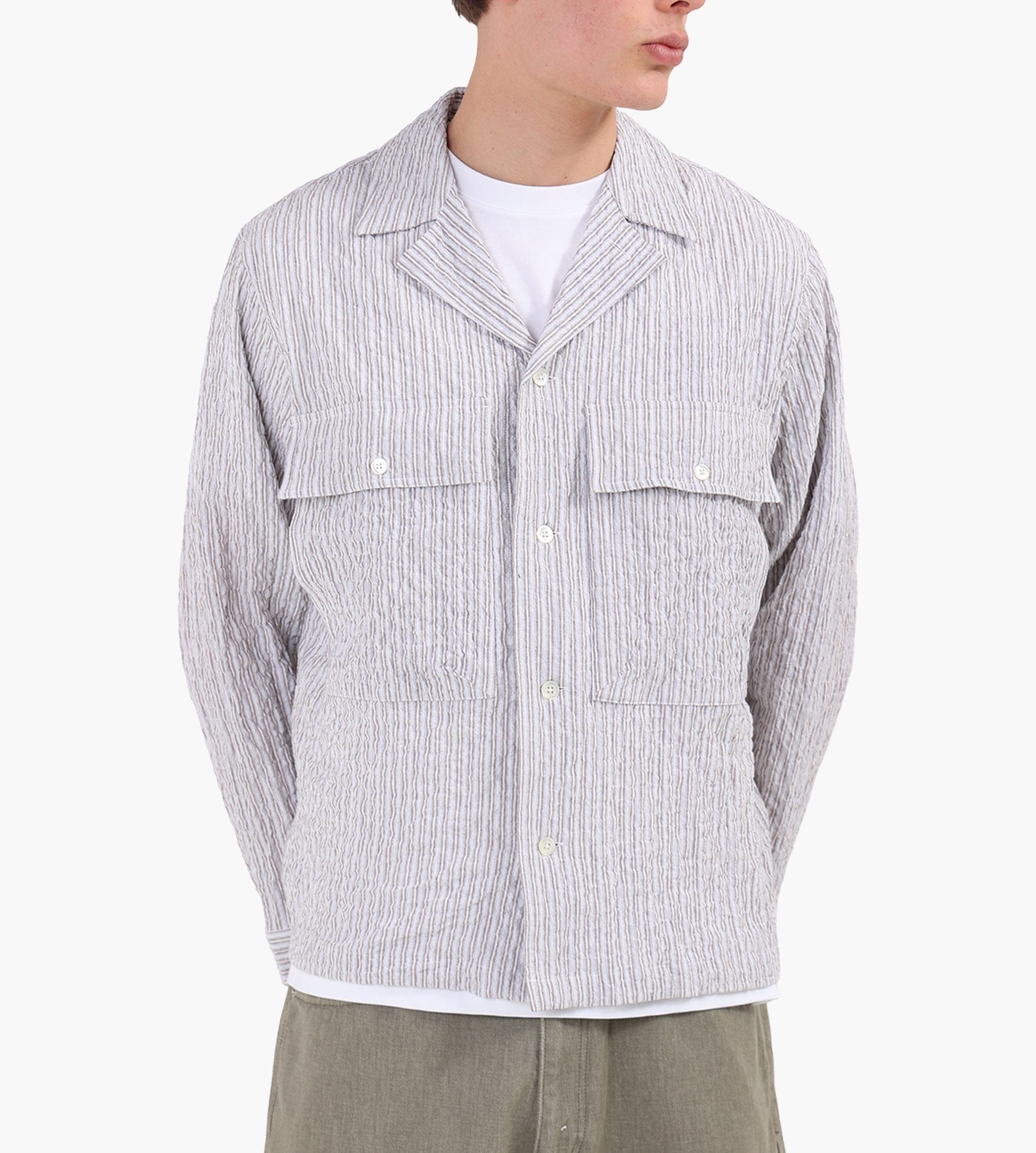 Norse Projects Mols Hunting Stripe Shirt Multi Color Stripe