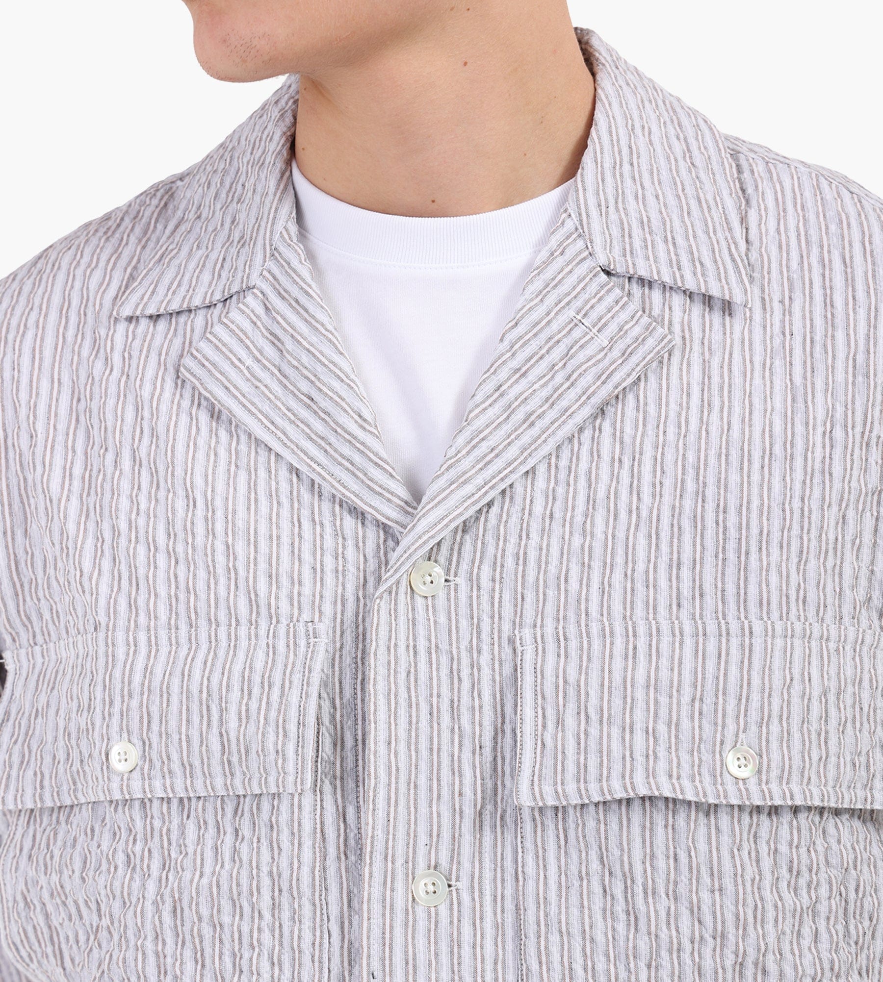 Norse Projects Mols Hunting Stripe Shirt Multi Color Stripe