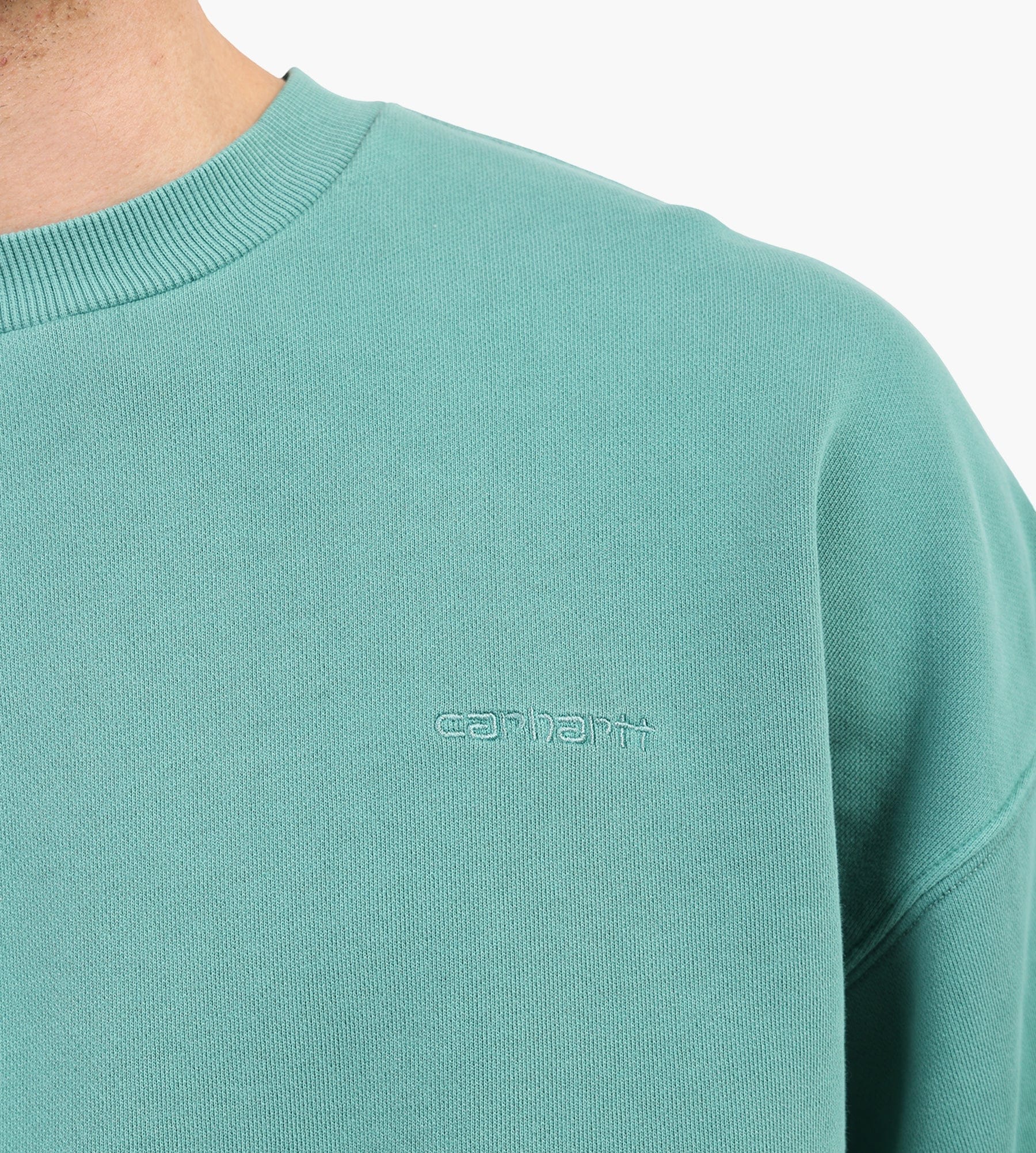 Carhartt WIP Benton Sweater Lily Garment Dyed