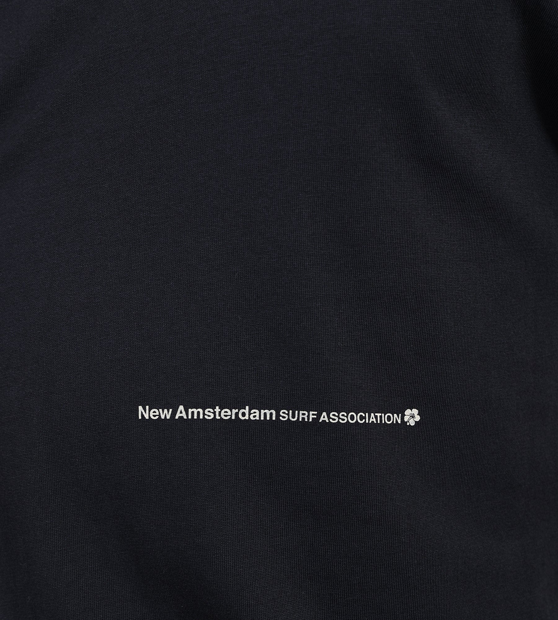 New Amsterdam Surf Association Hibiscus Tee Black