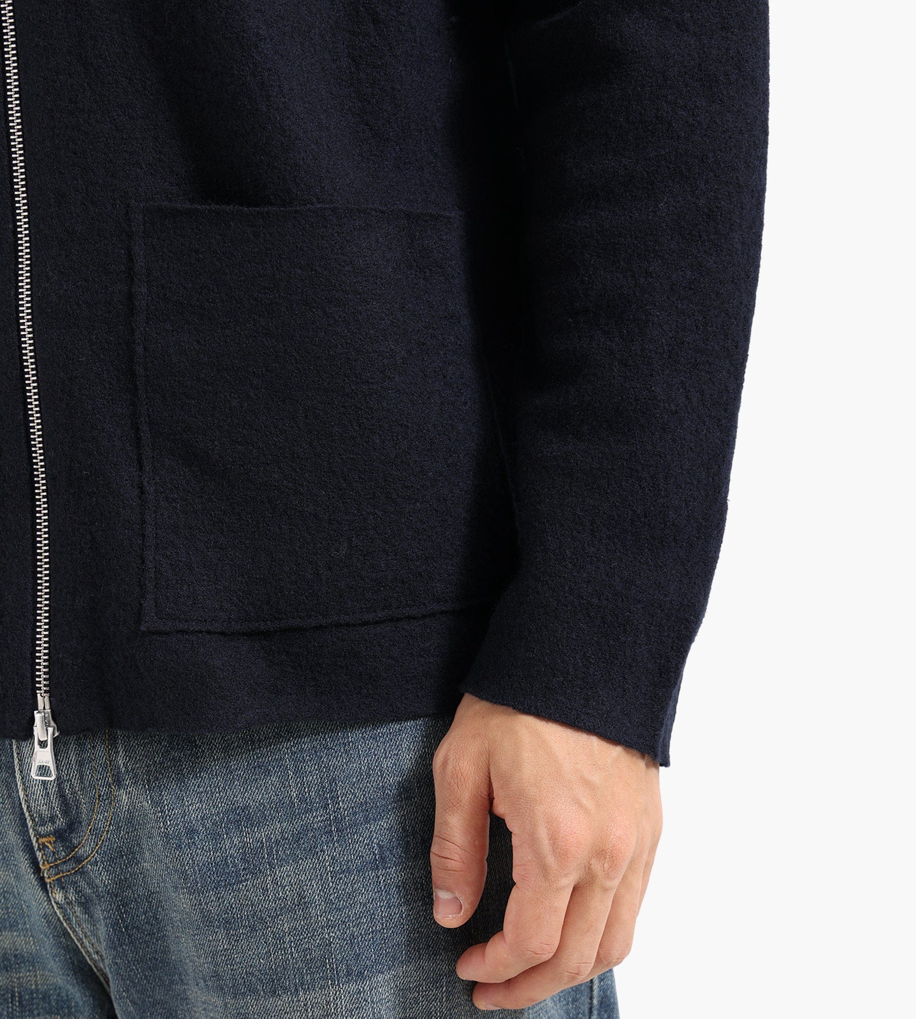 NN.07 Jonas Full Zip Jacket 6398 Navy Blue