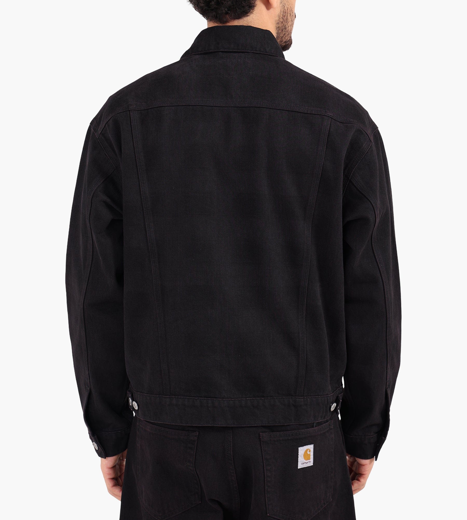 Carhartt WIP Everson Trucker Jacket Everson Print Black Palisander