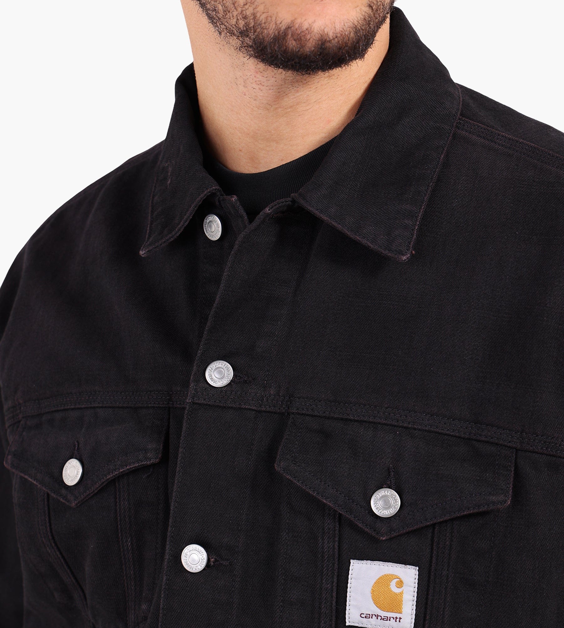 Carhartt WIP Everson Trucker Jacket Everson Print Black Palisander
