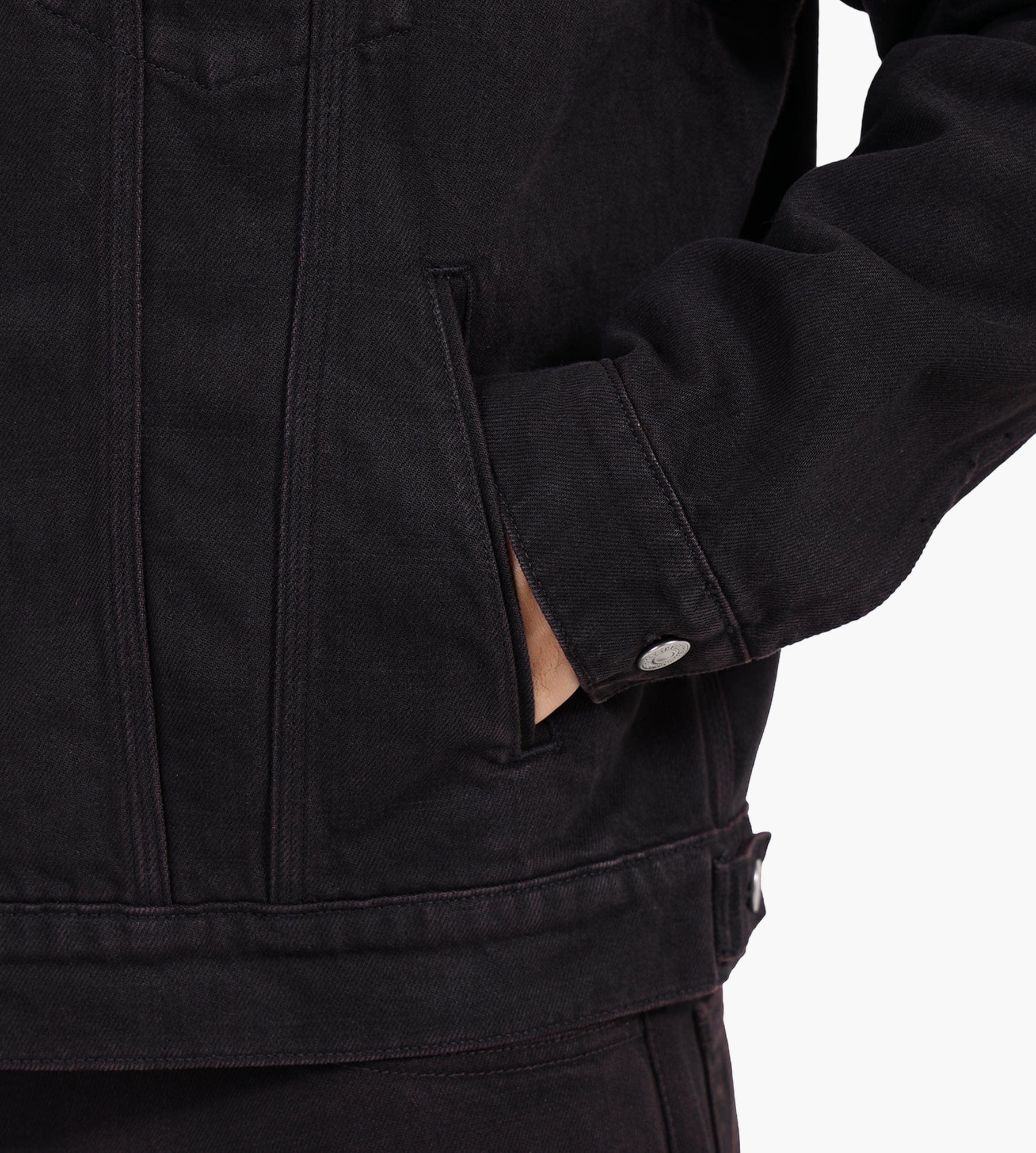 Carhartt WIP Everson Trucker Jacket Everson Print Black Palisander