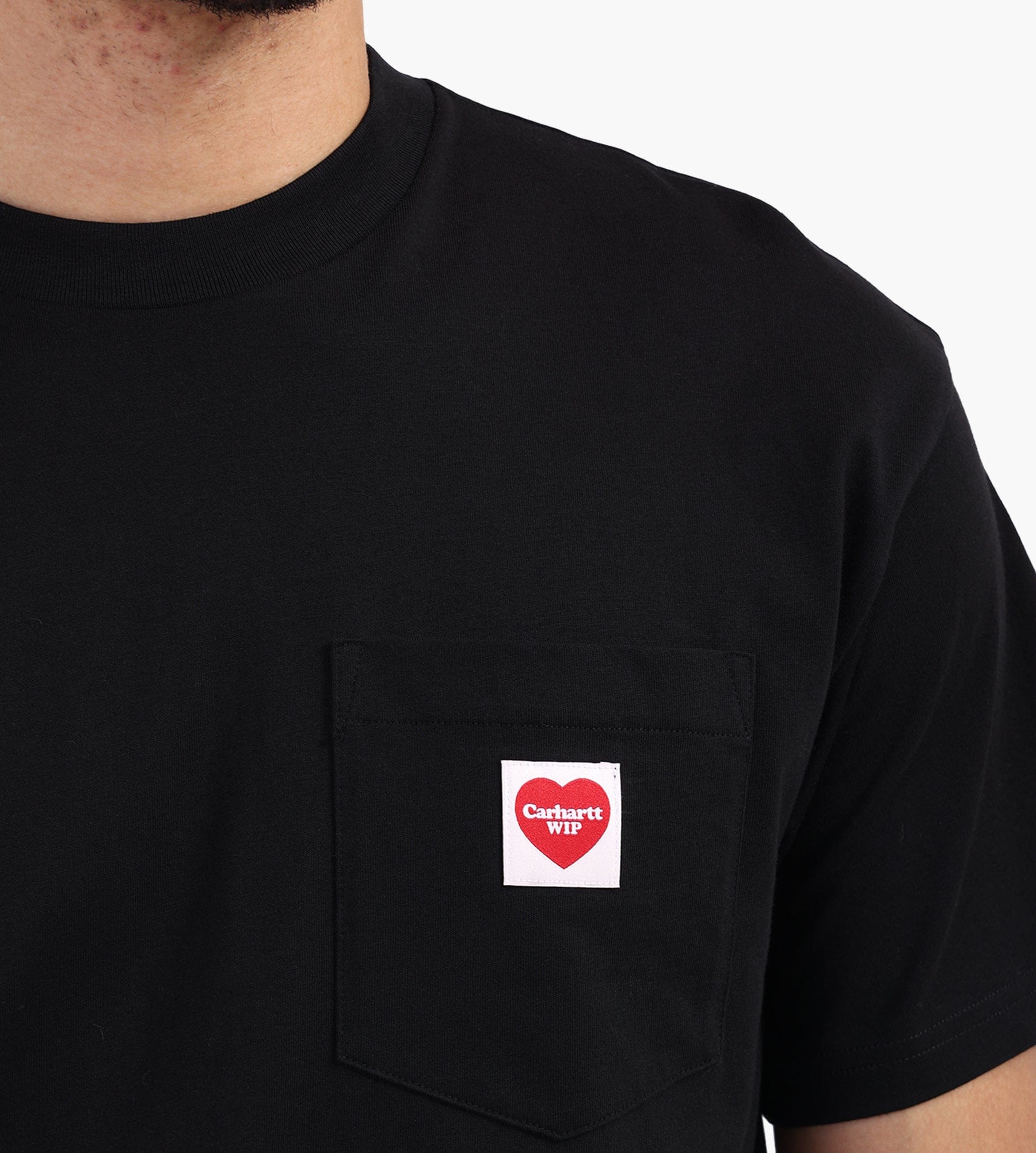 Carhartt WIP Pocket Heart T-shirt Black Red
