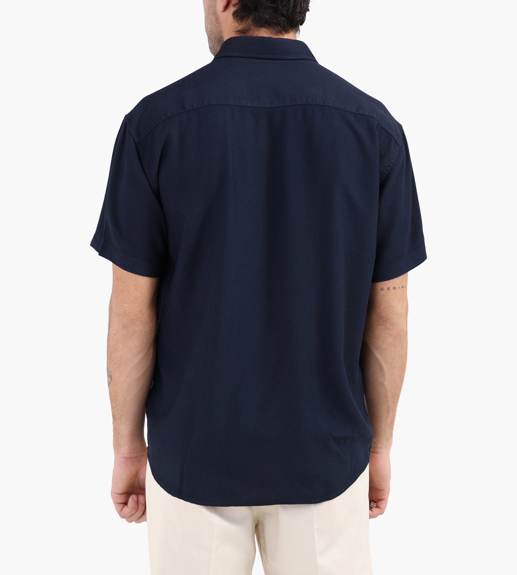 NN.07 Deon Short Sleeve Shirt 5027 Navy Blue